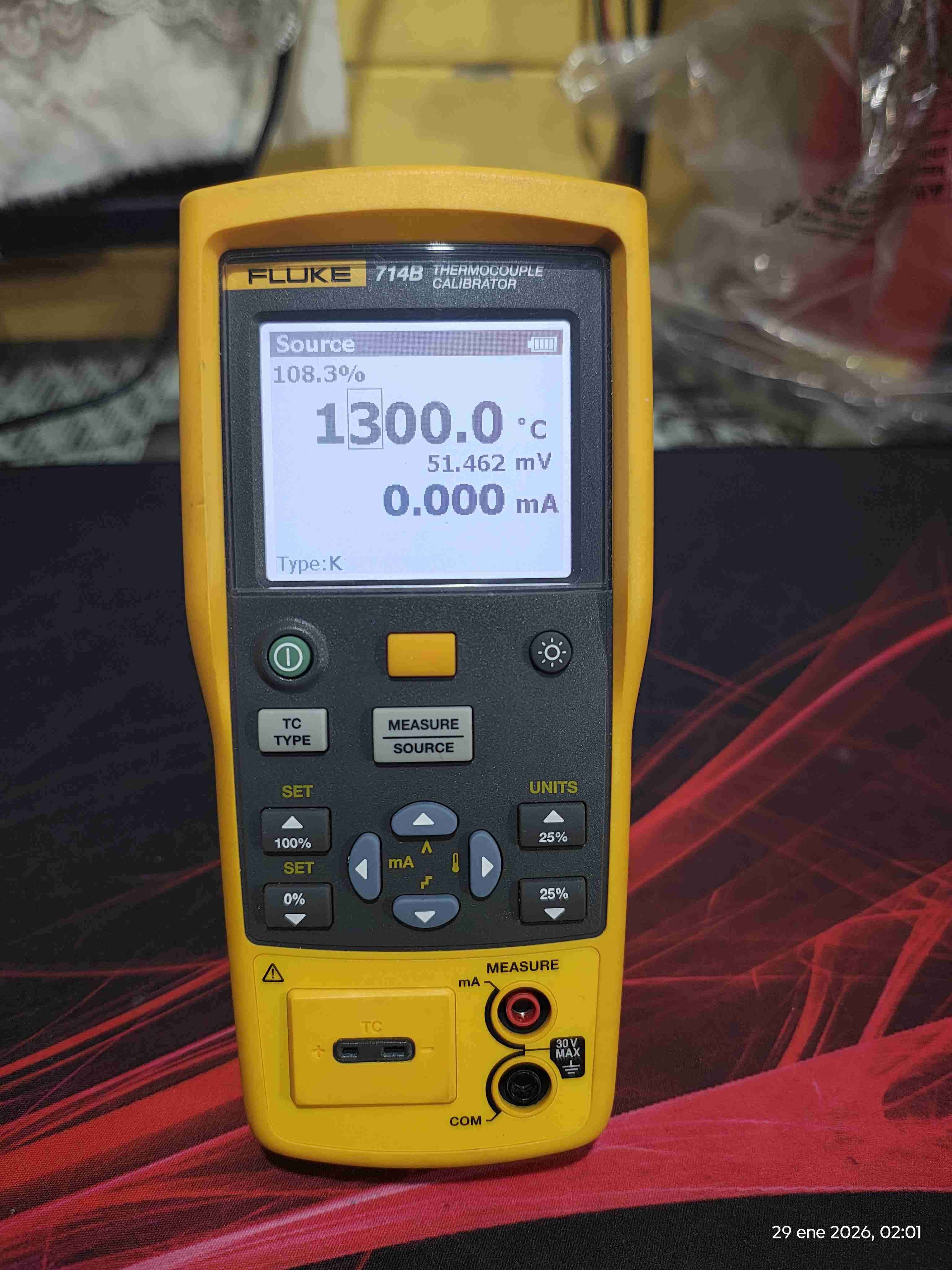 Calibrador termopar Fluke 714B - miniatura 3