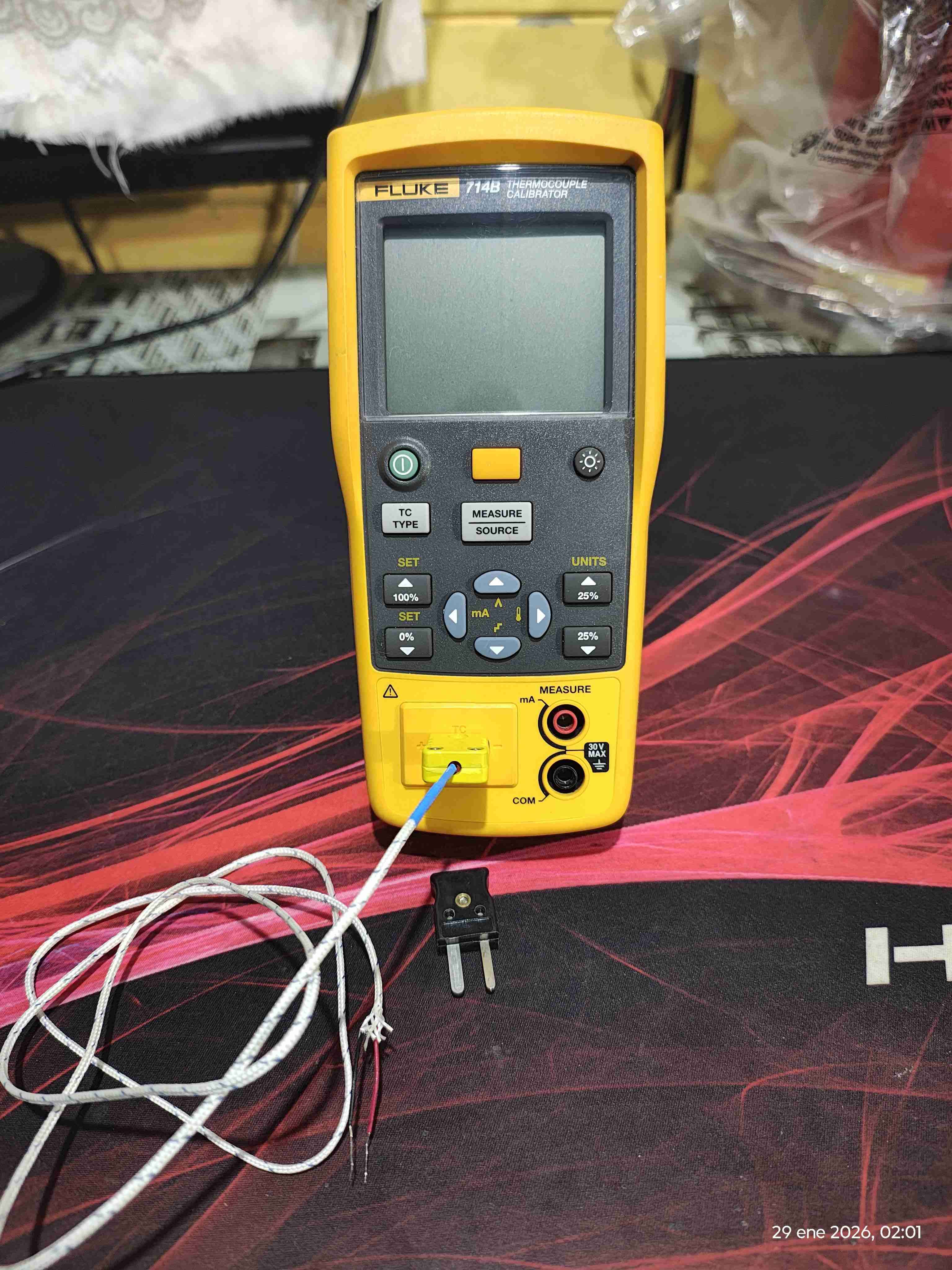 Calibrador termopar Fluke 714B - miniatura 4