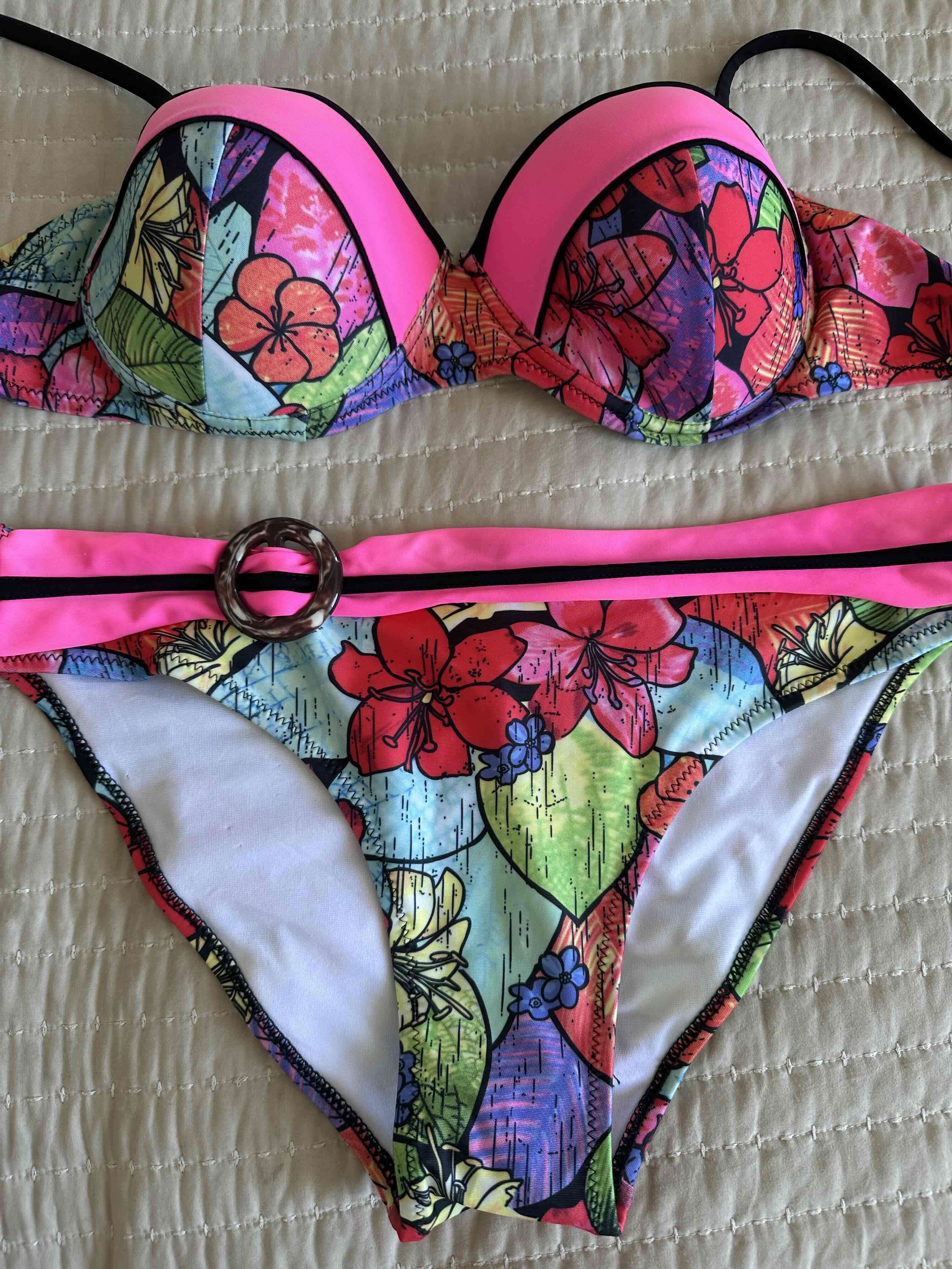Bikini floral fucsia - miniatura 2