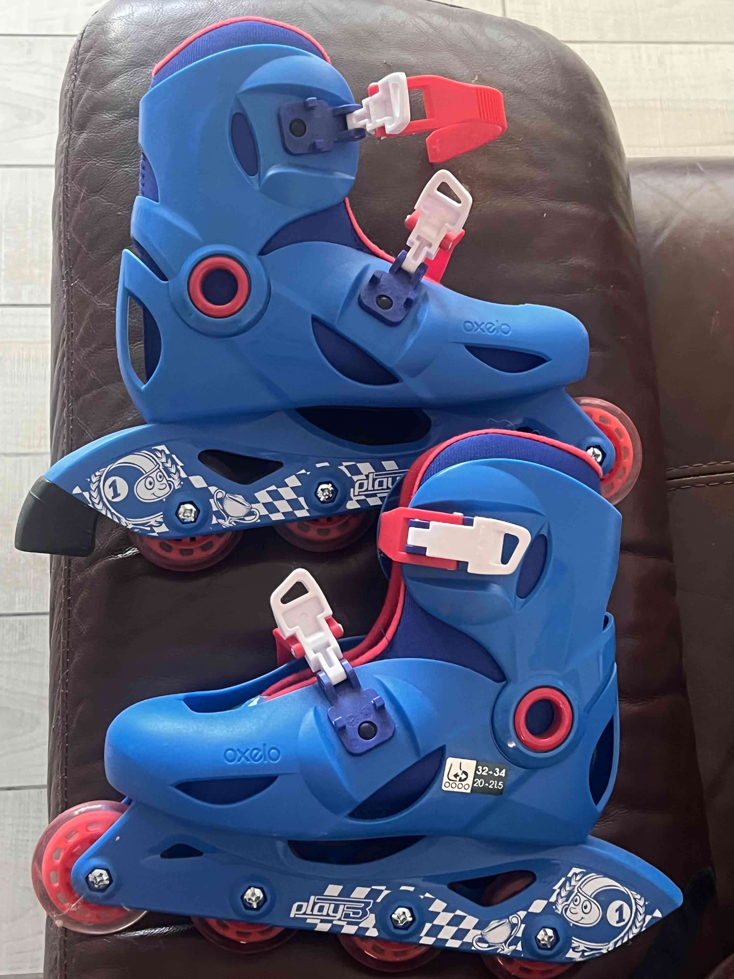 Patines azules ajuste doble - miniatura 2