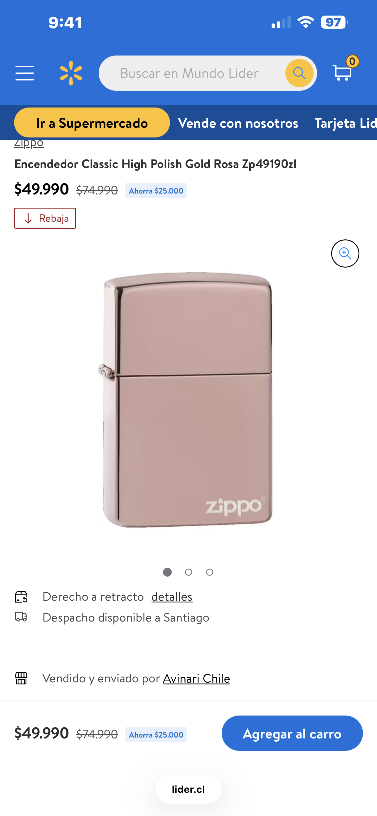 Encendedor Zippo cobre y líquido - miniatura 2