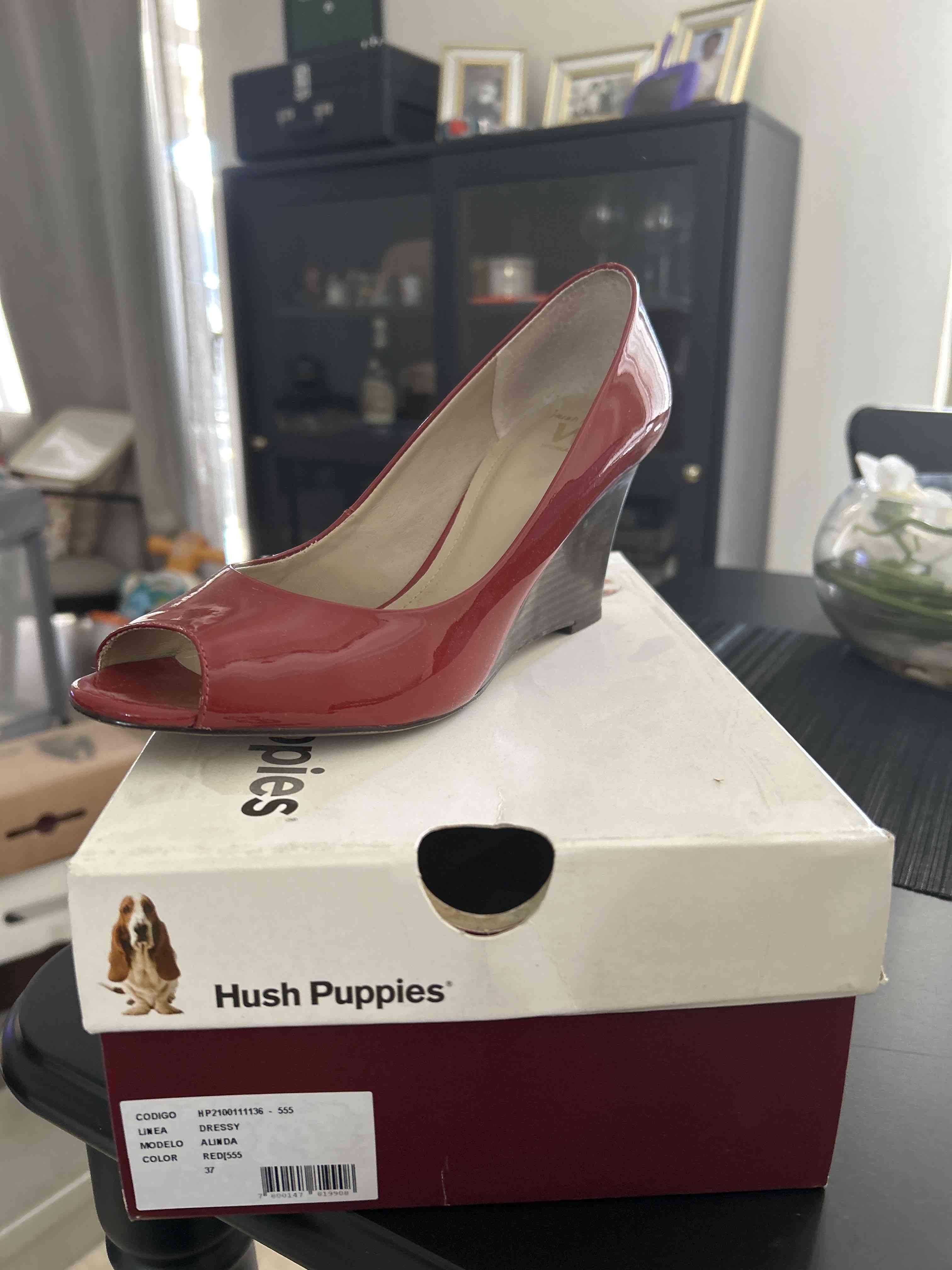 Zapatos rojos mujer Hush Puppies - miniatura 2