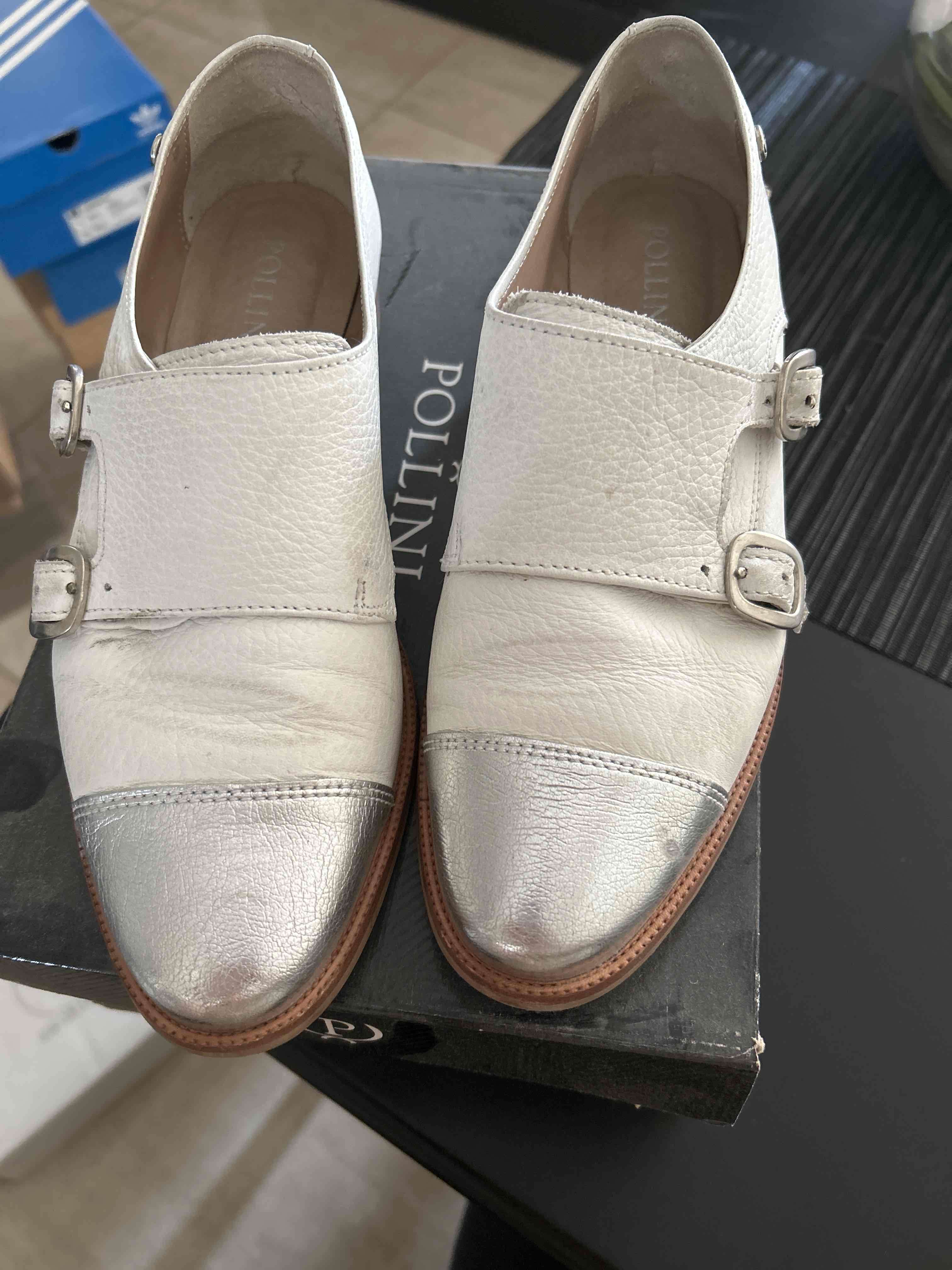 Zapatos blancos plata - miniatura 2