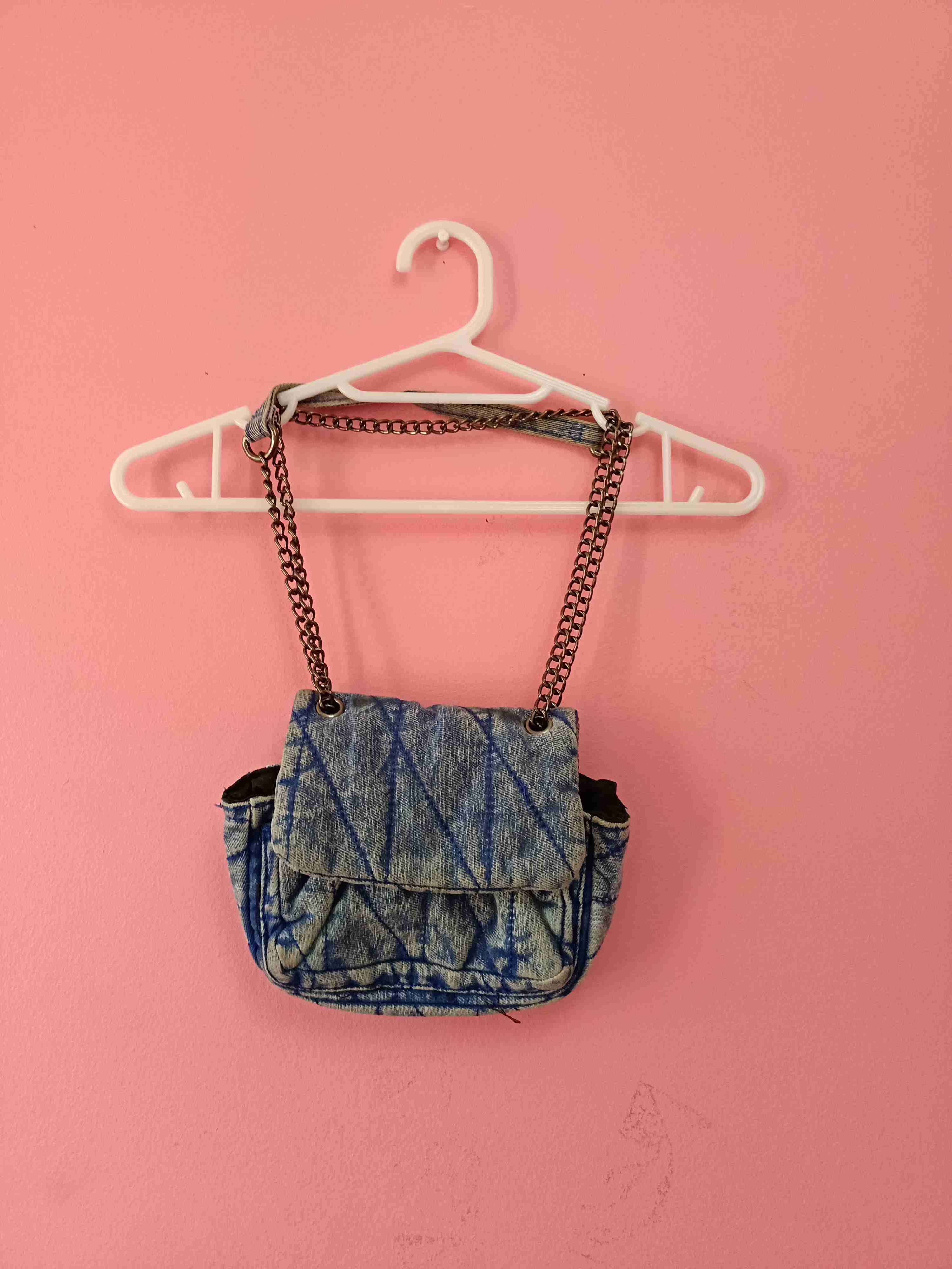 Cartera denim con cadena - miniatura 4
