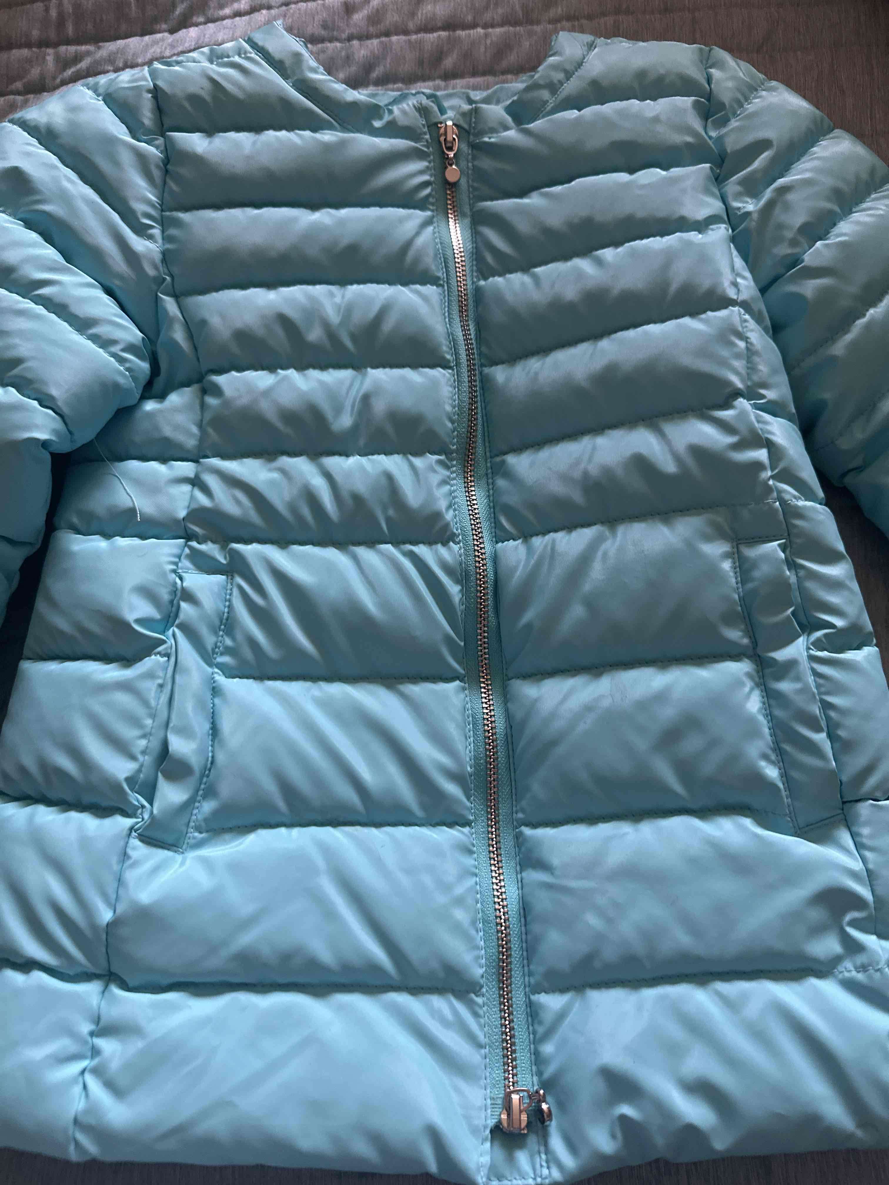 Chaqueta engomada  acolchada azul celeste - miniatura 2