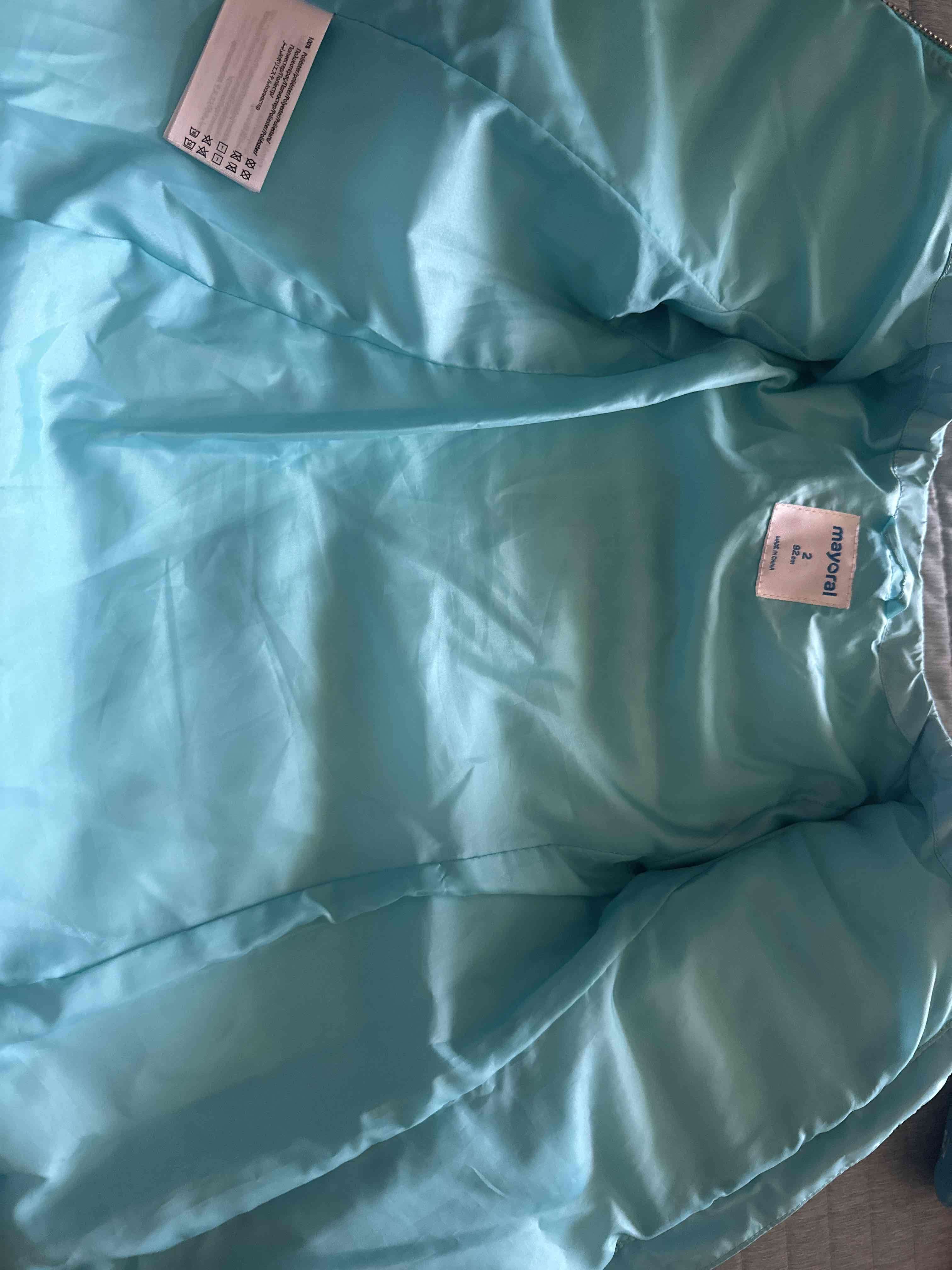 Chaqueta engomada  acolchada azul celeste - miniatura 3