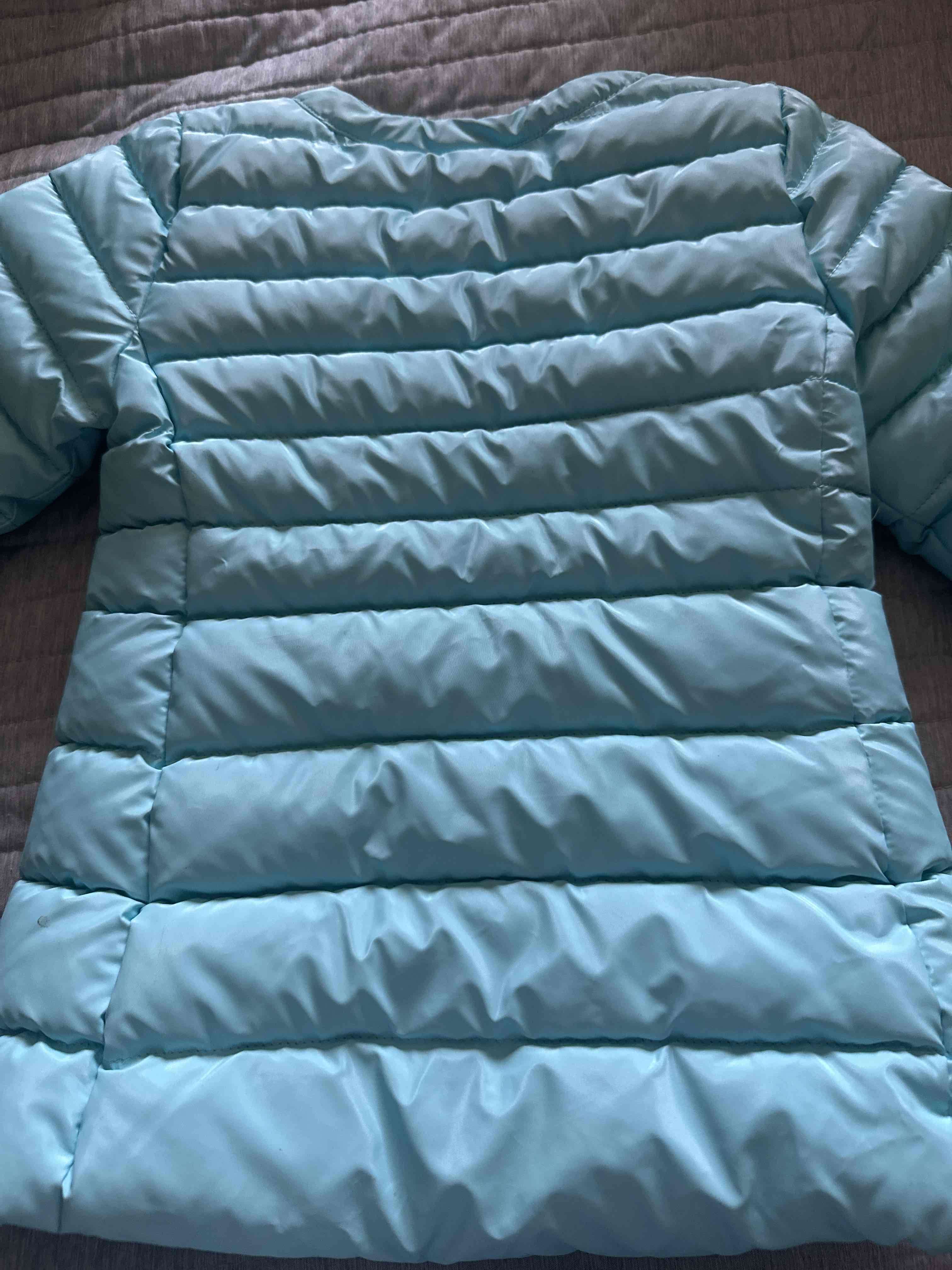 Chaqueta engomada  acolchada azul celeste - miniatura 4