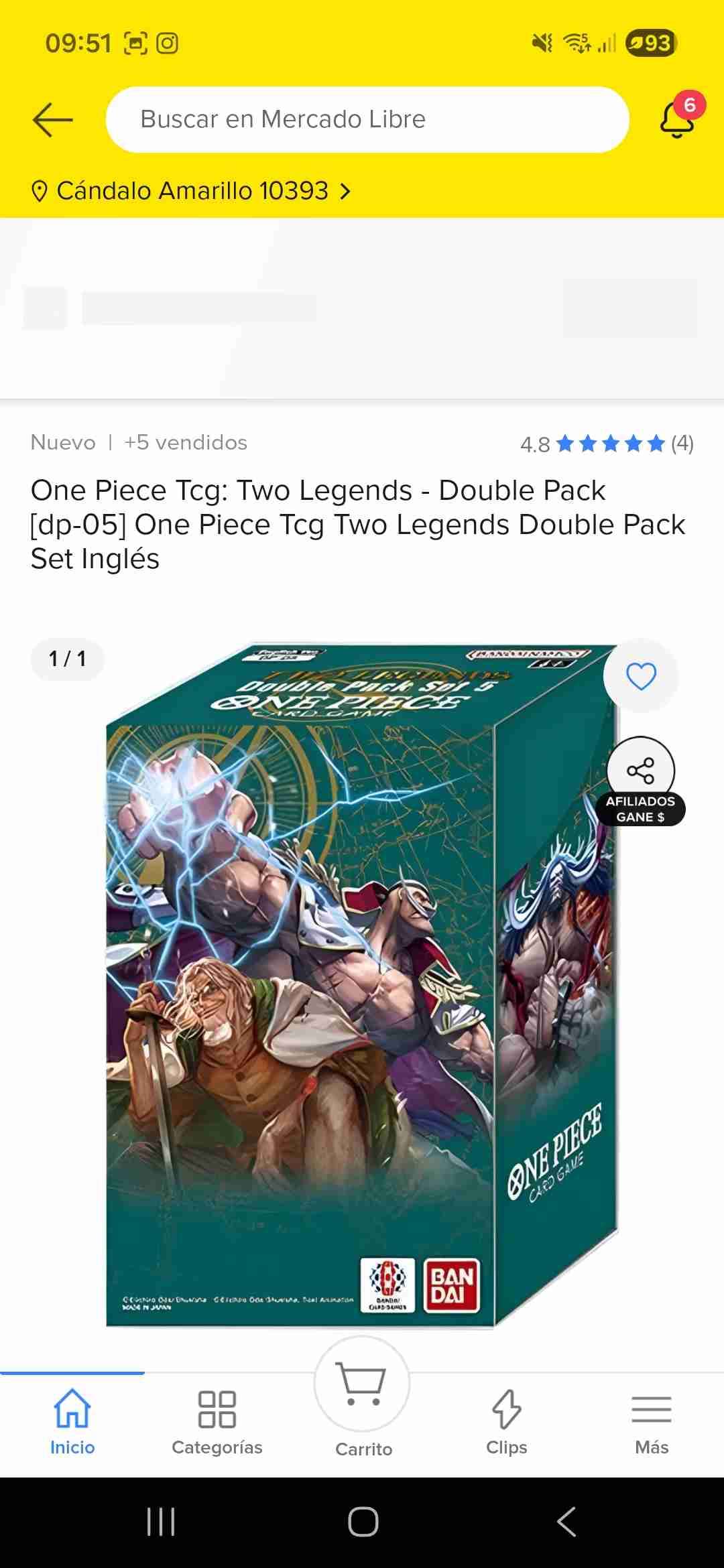 Mazo de cartas One Piece - miniatura 5