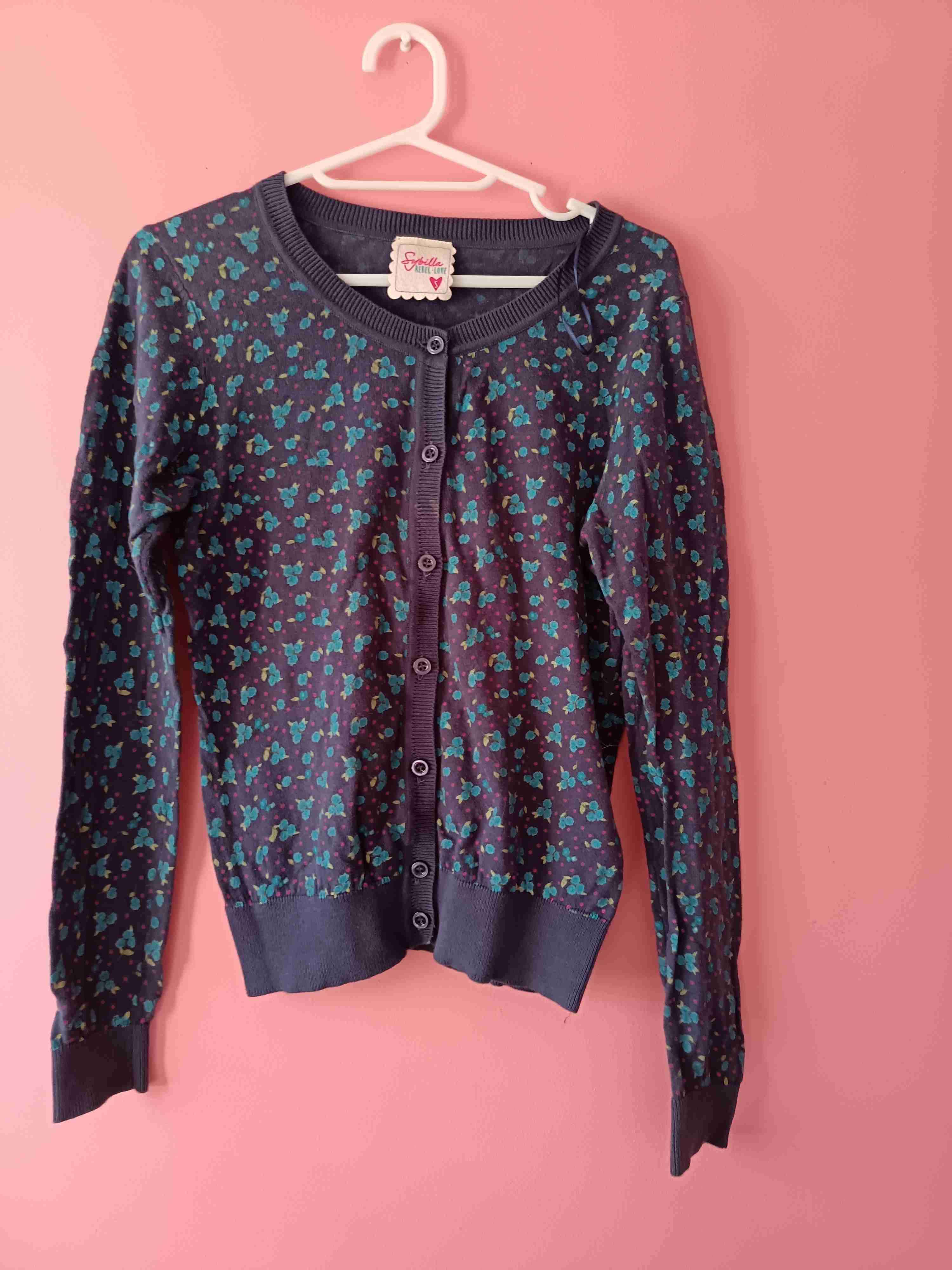 Chaleco floral azul oscuro - miniatura 2