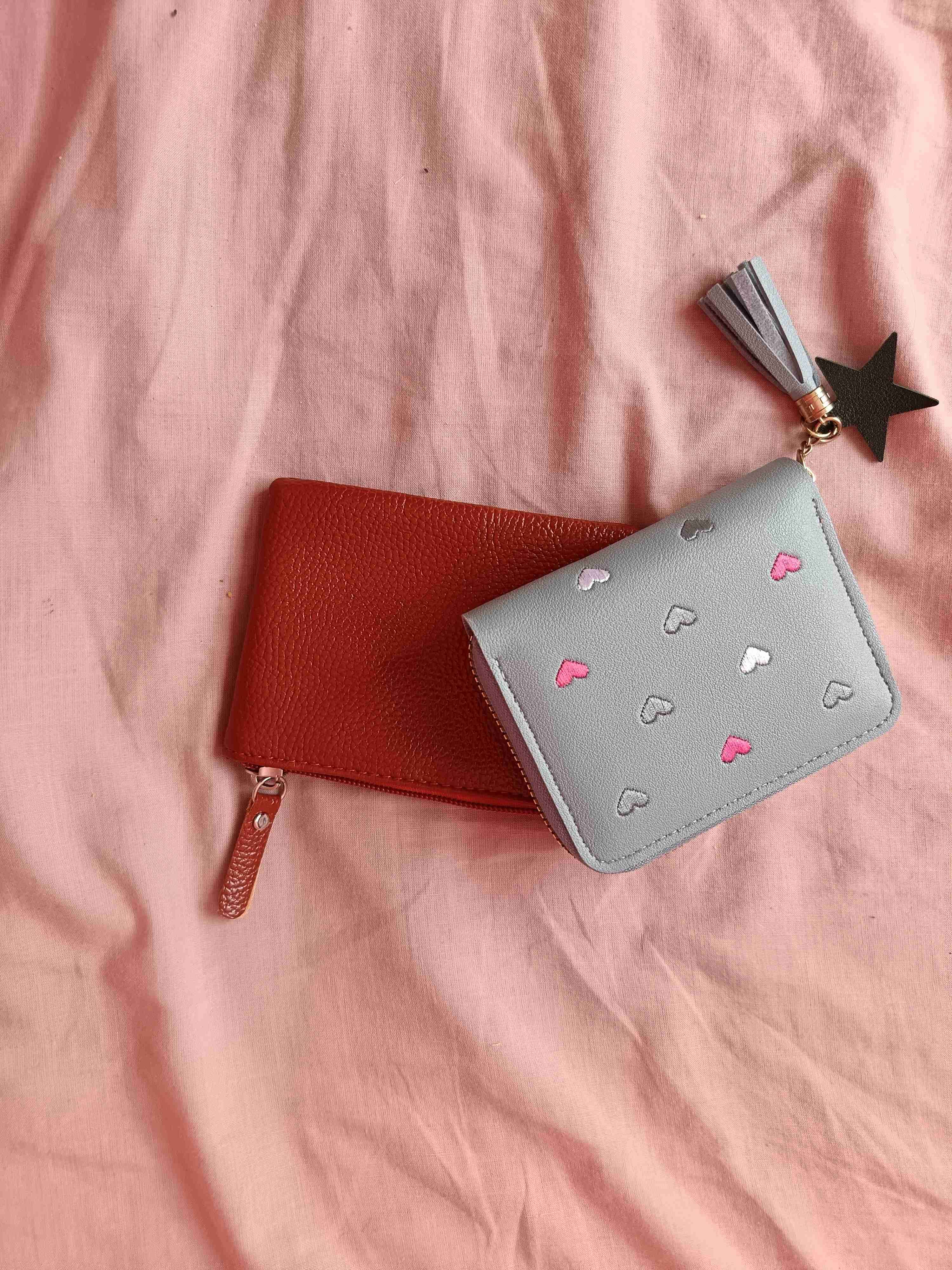 Set de monederos rojo y gris - miniatura 3