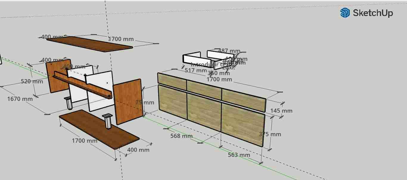 Mueble modular de madera