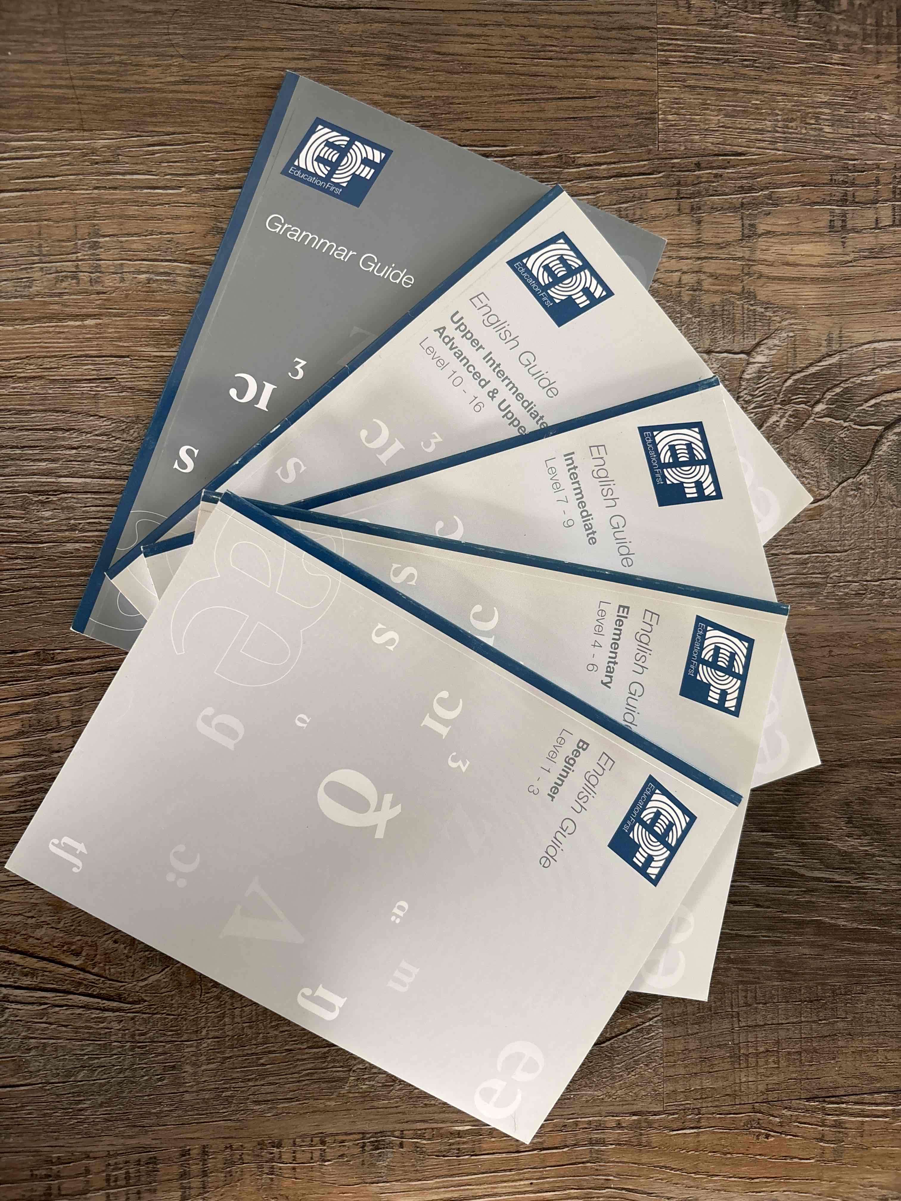 Conjunto de guías de inglés y gramática