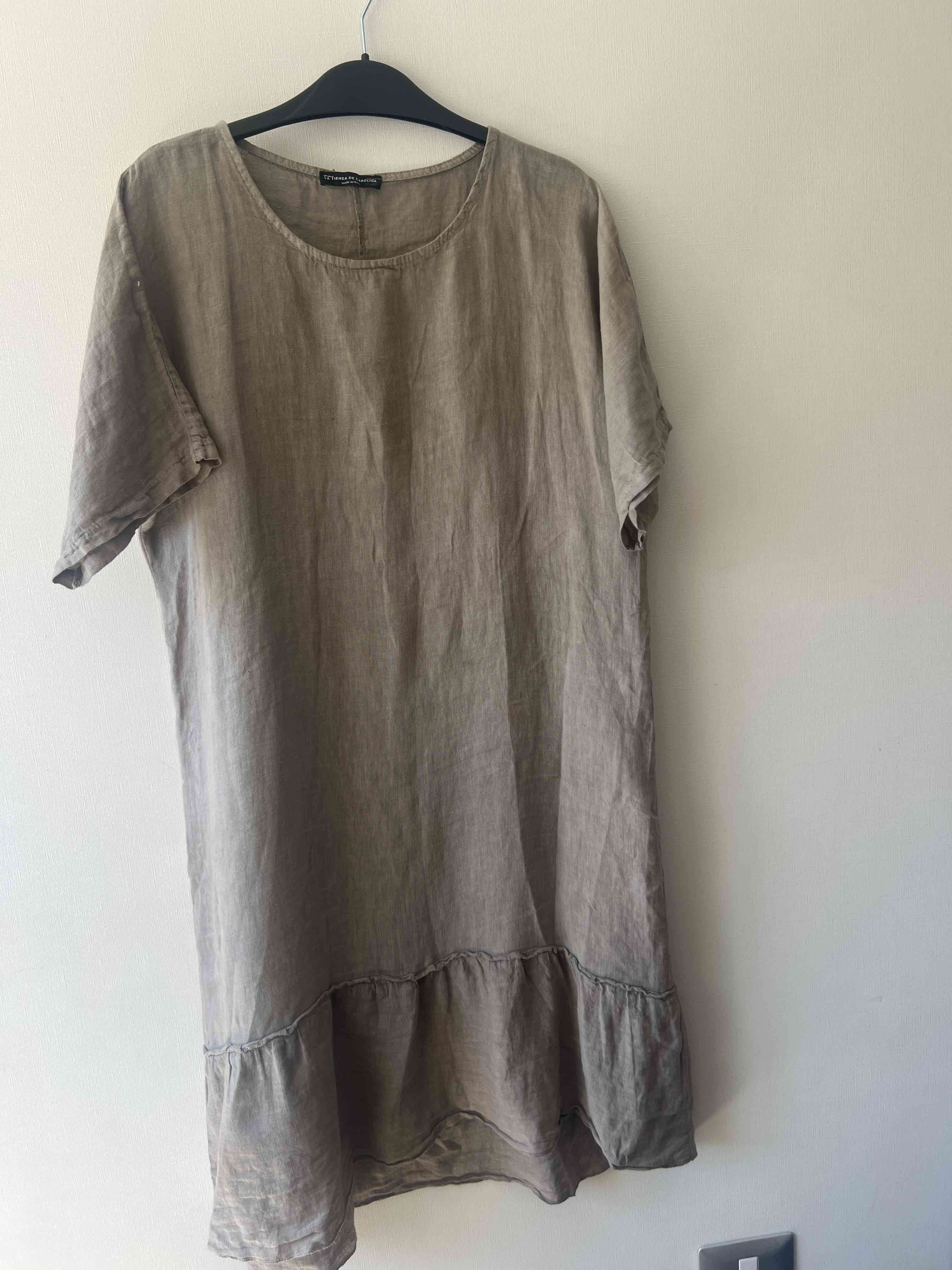 Vestido casual marrón claro