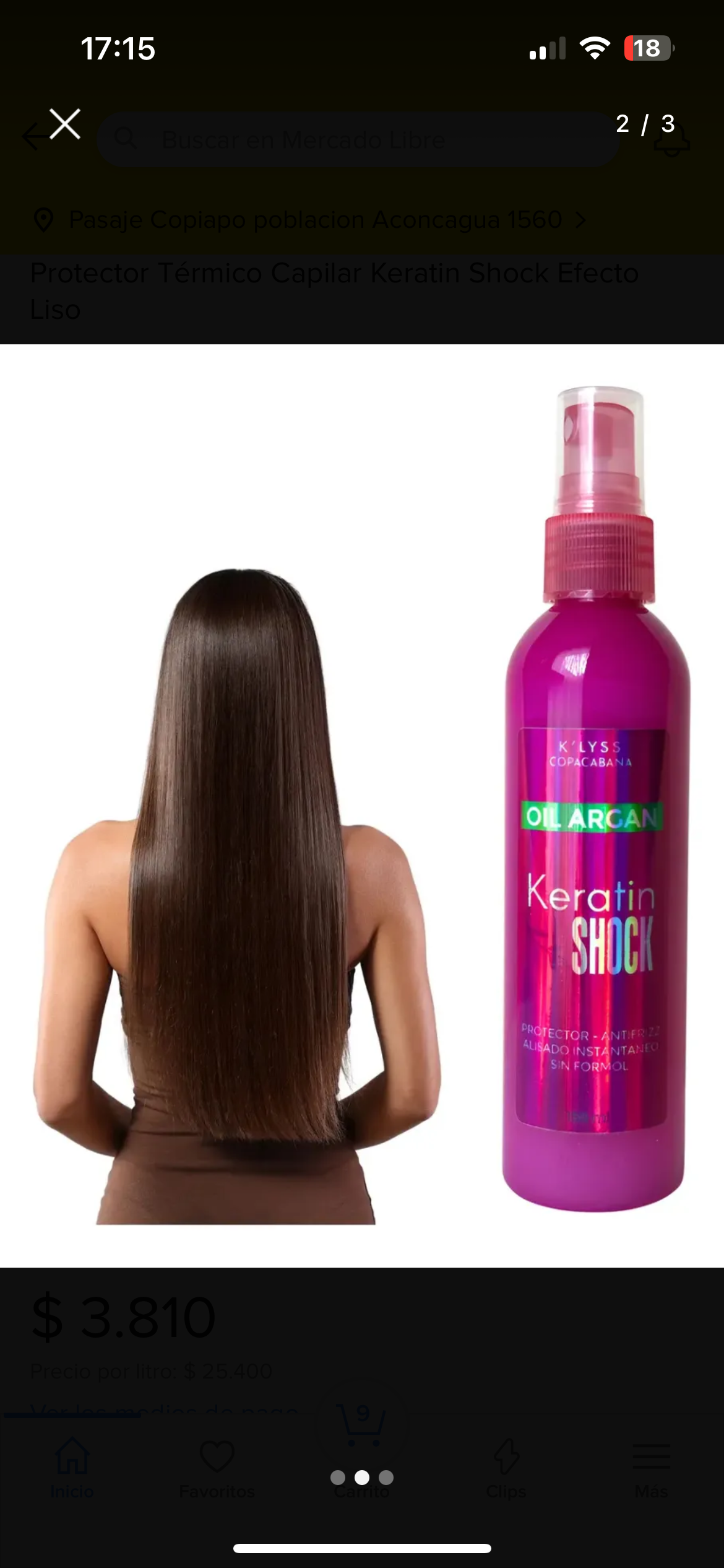 Spray Protector Keratin Shock 150ml - miniatura 2