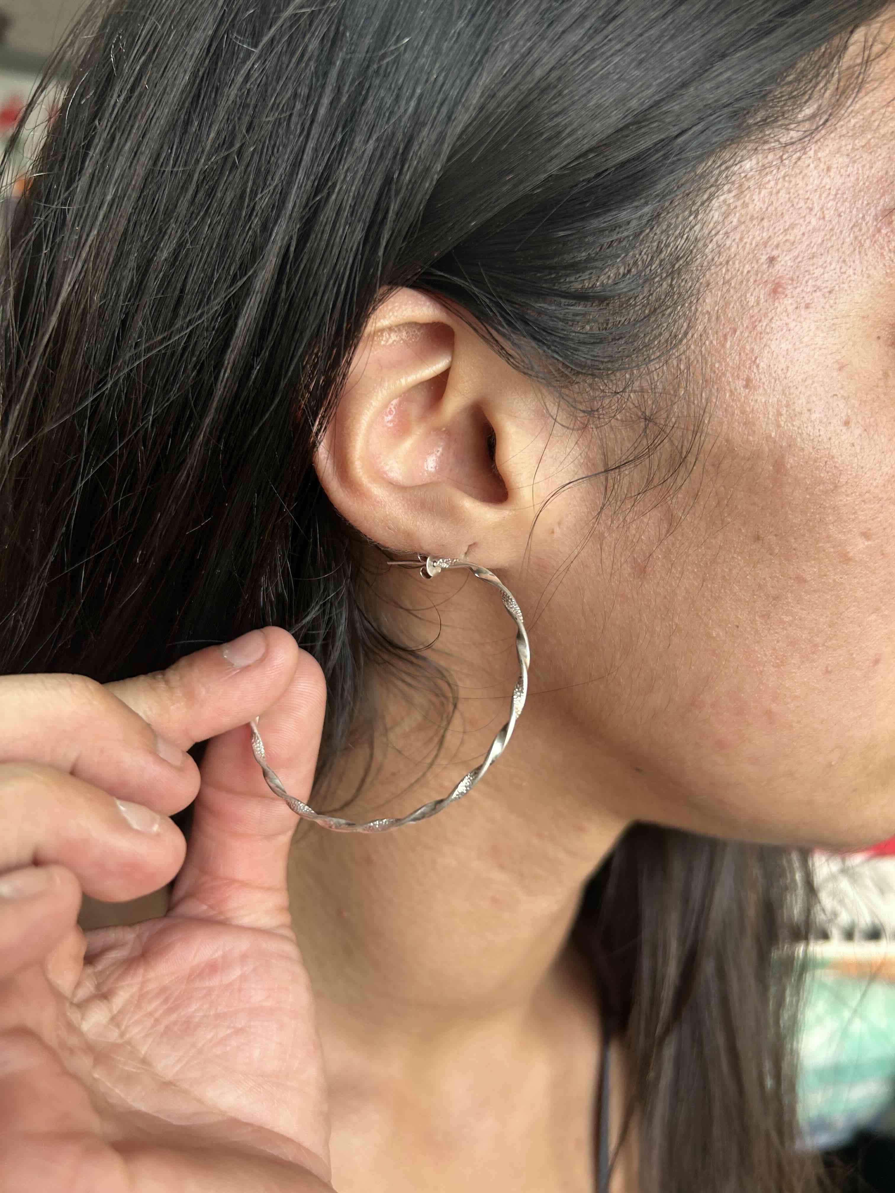 Aros de plata con colgante - miniatura 5