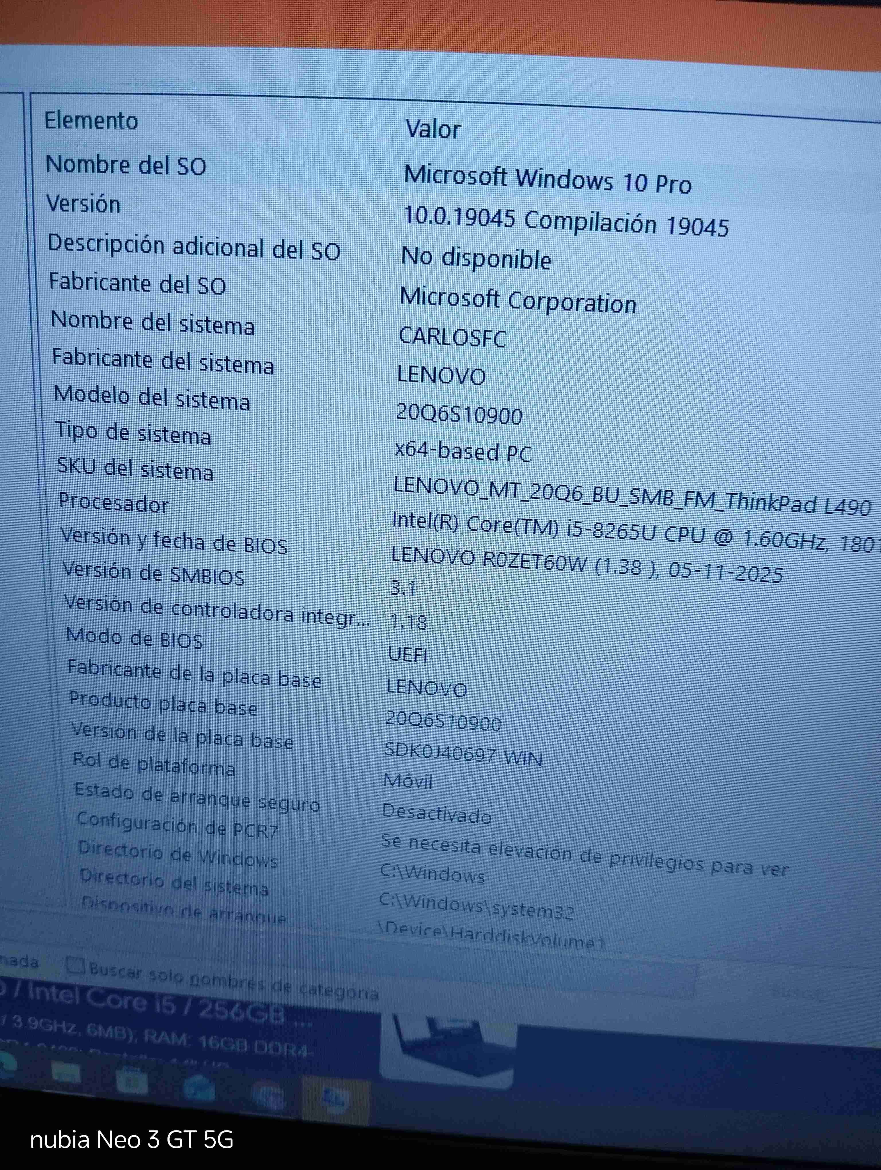 Laptop Lenovo ThinkPad L490 i5 - miniatura 4