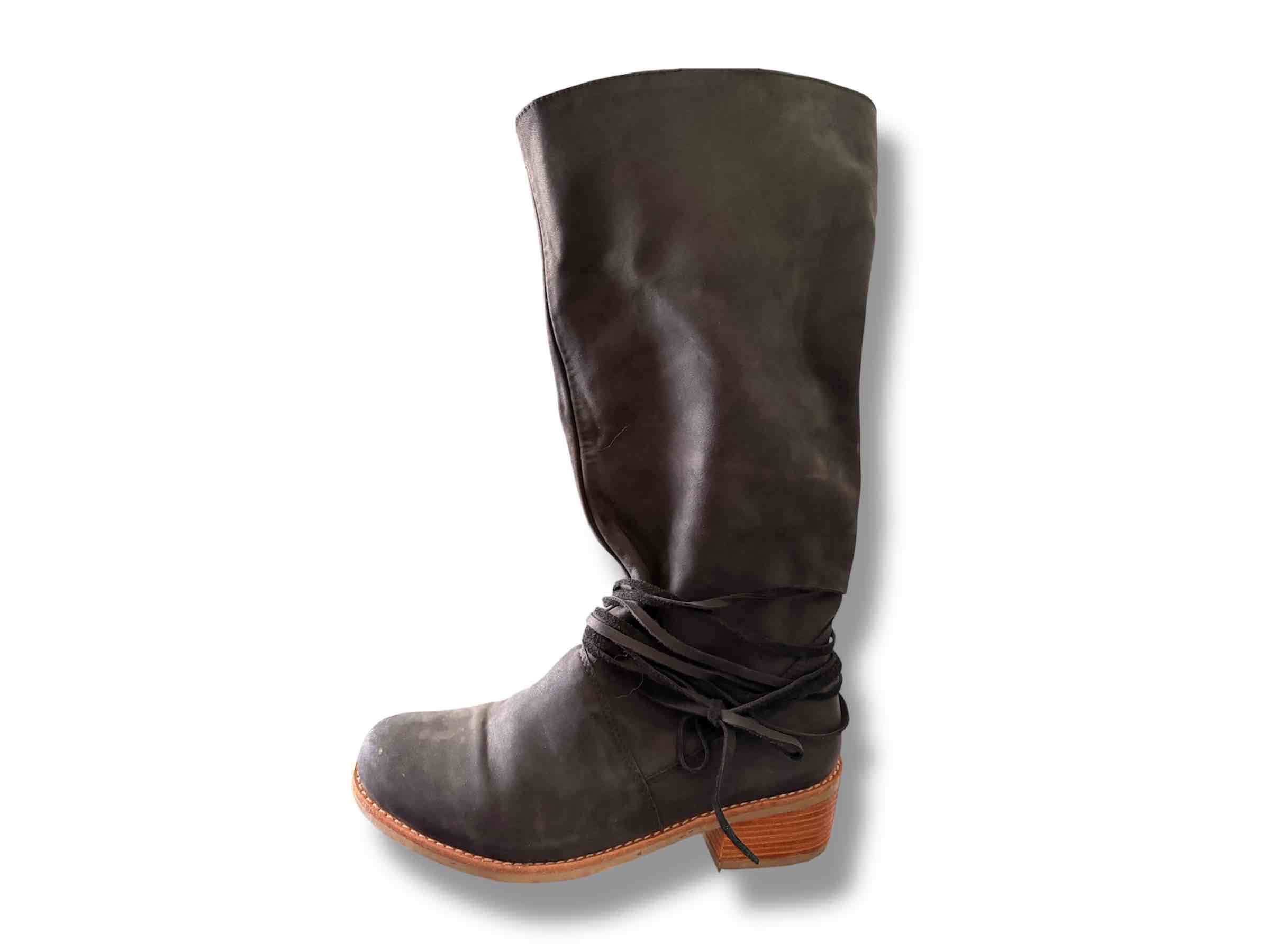 Botas de cuero negras