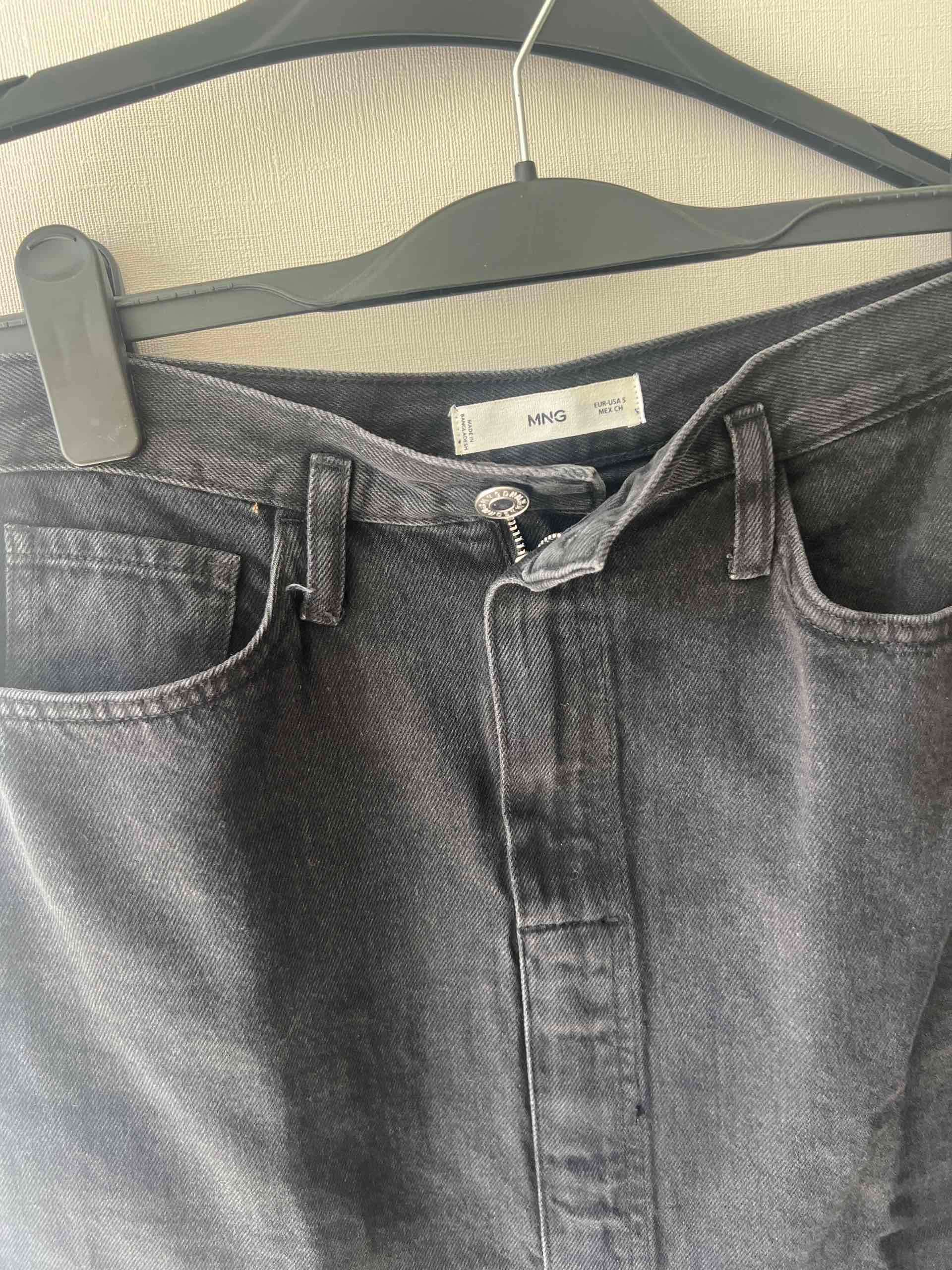 Falda midi negra denim - miniatura 2