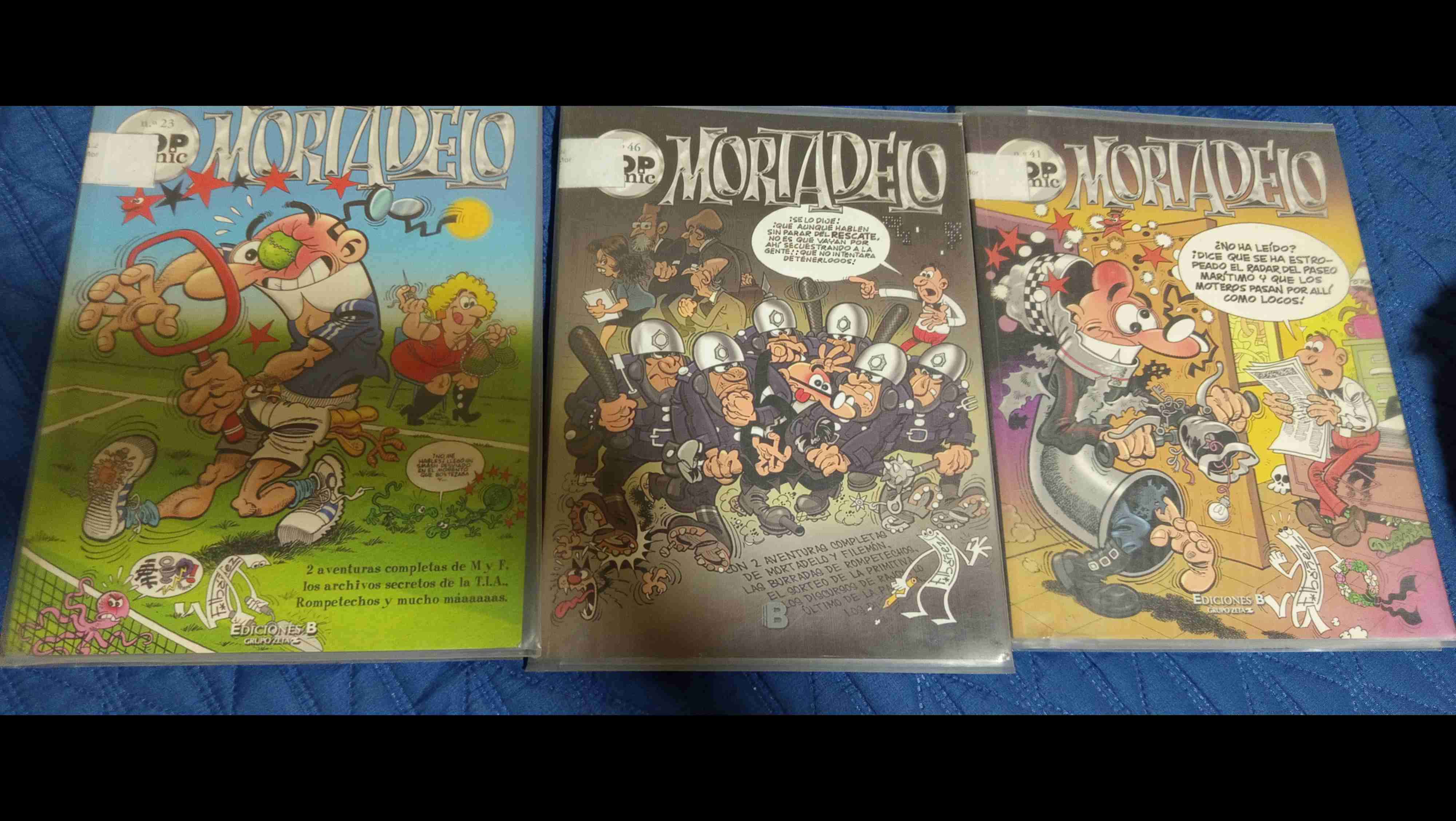 Set de 3 cómics Mortadelo