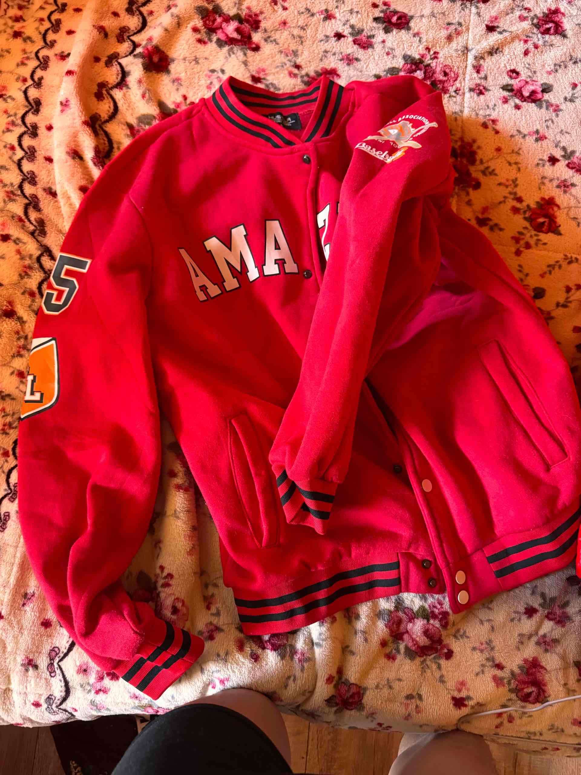 Chaqueta universitaria roja 'Amazing' - miniatura 3
