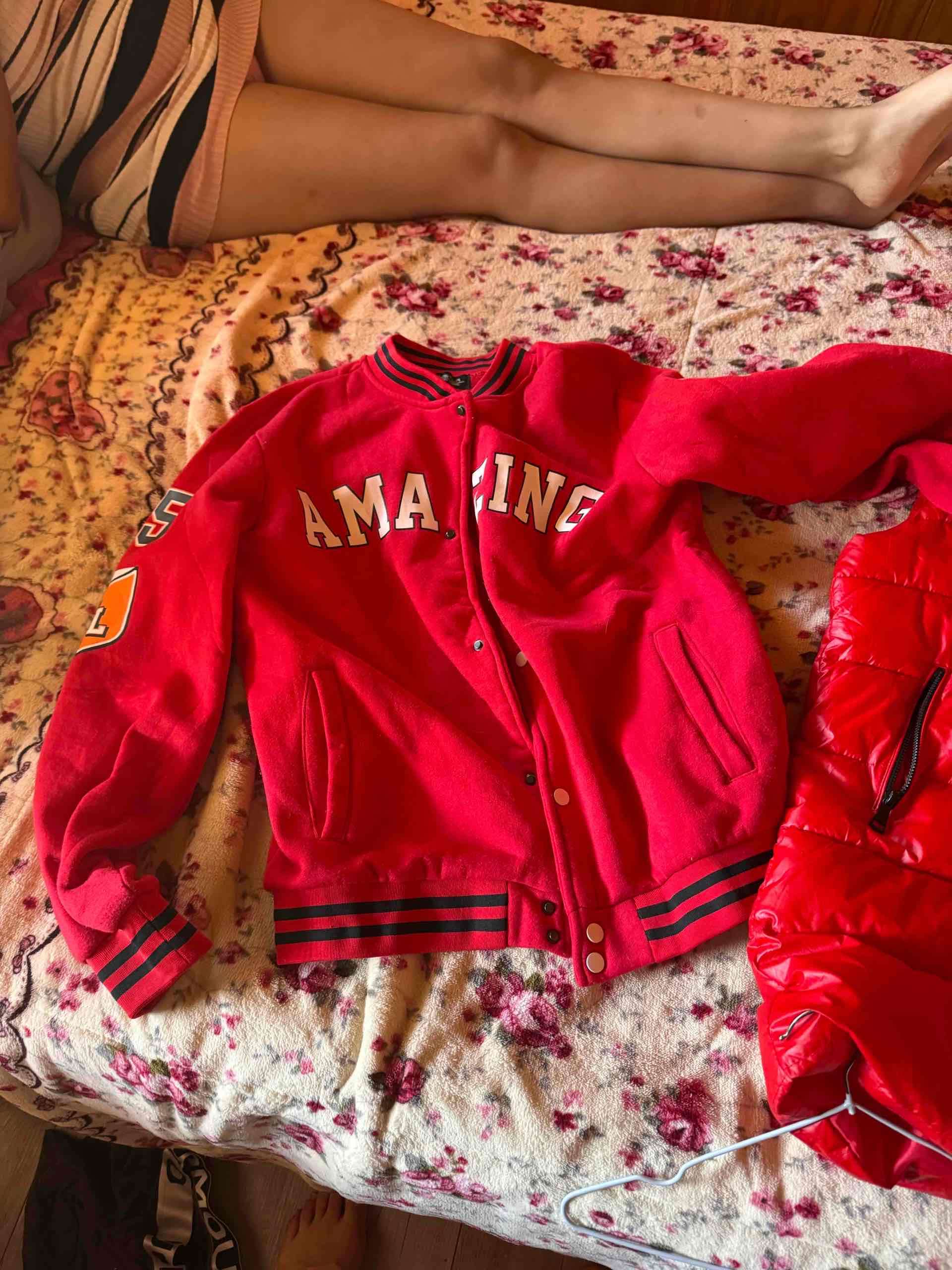 Chaqueta universitaria roja 'Amazing' - miniatura 4