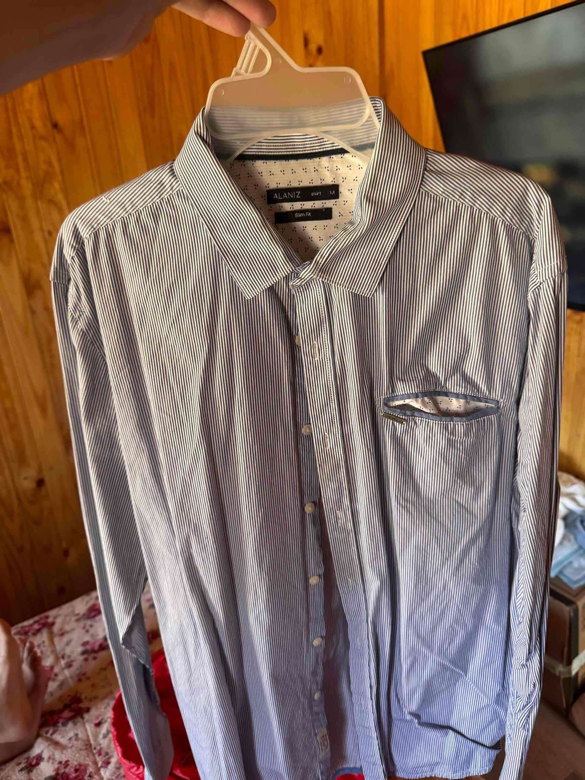 Camisa de rayas azul Alaniz