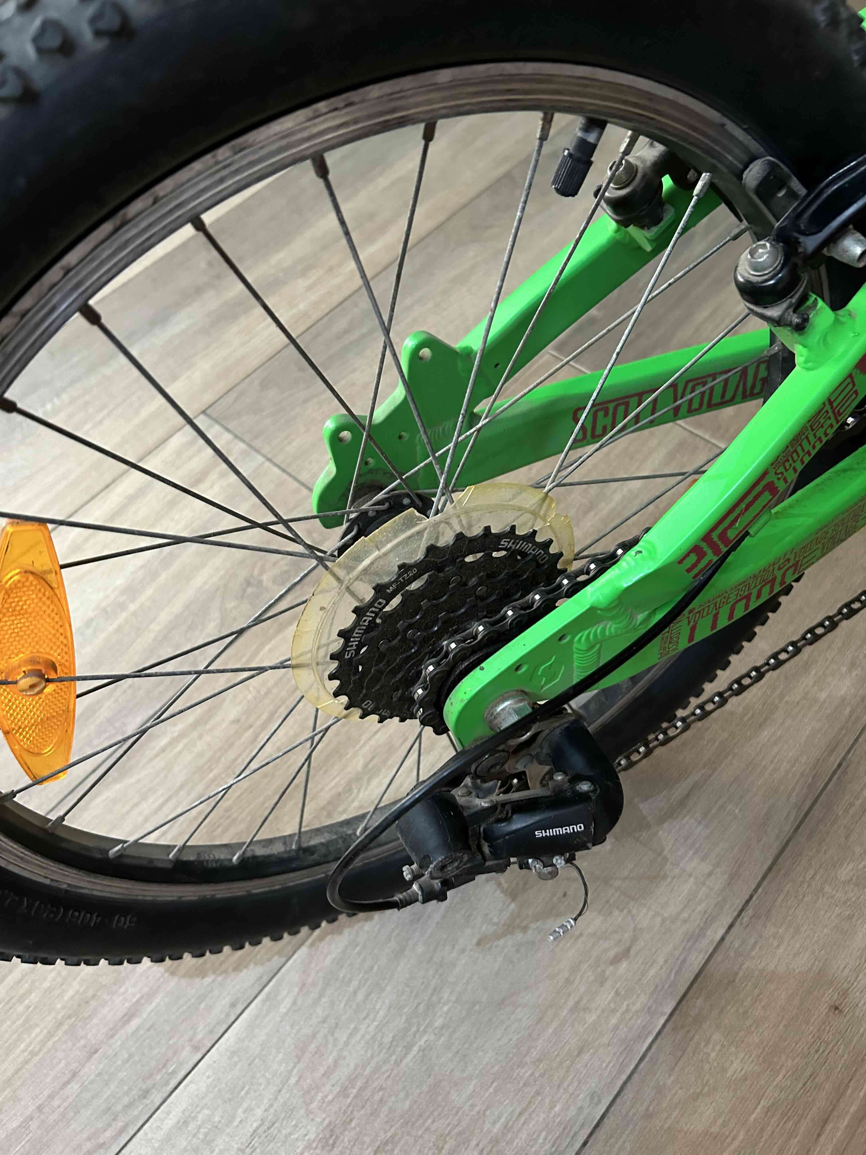 Bicicleta Verde Infantil Rodado 20 - miniatura 2