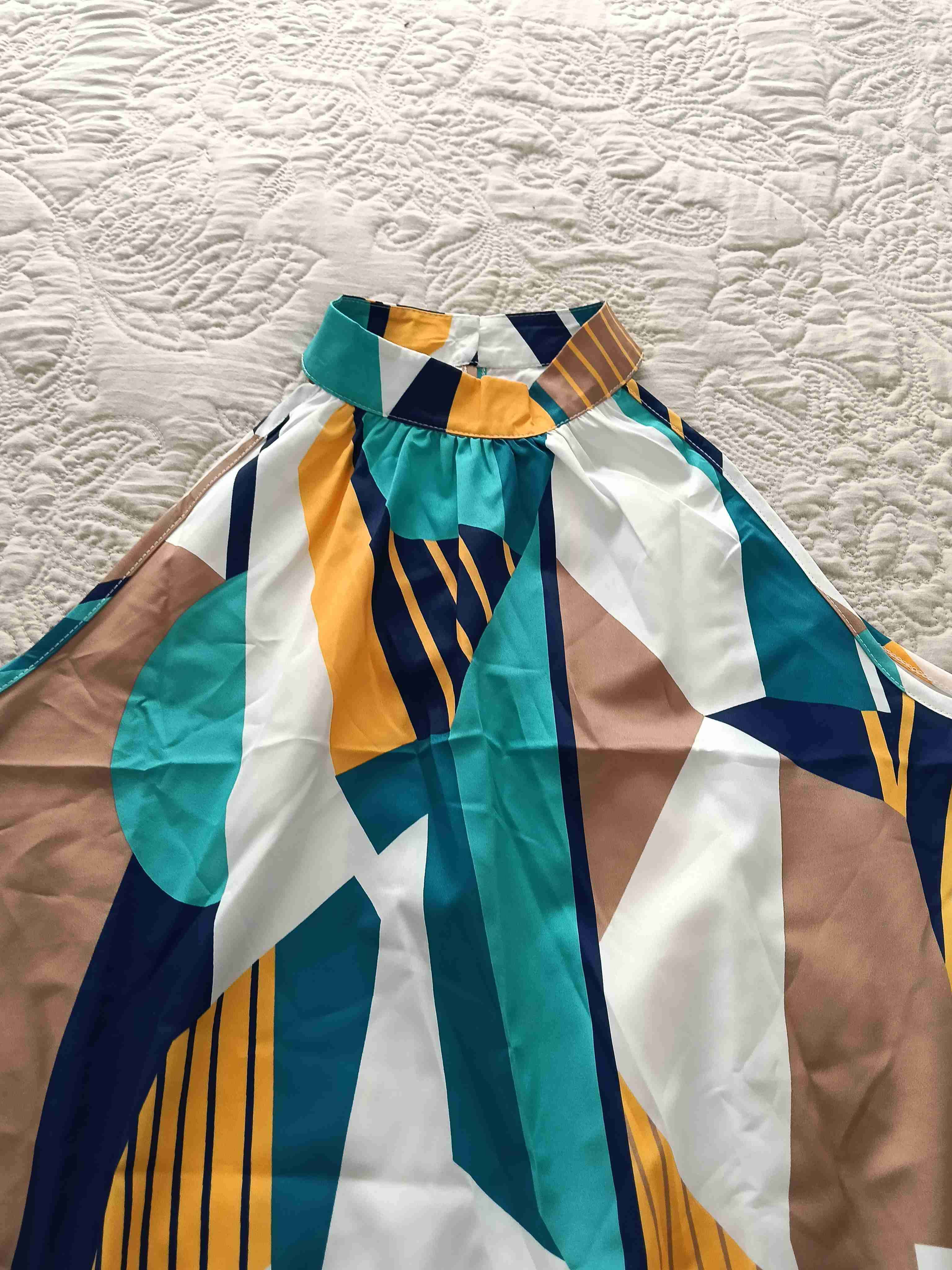 Vestido sin mangas estampado geométrico - miniatura 2