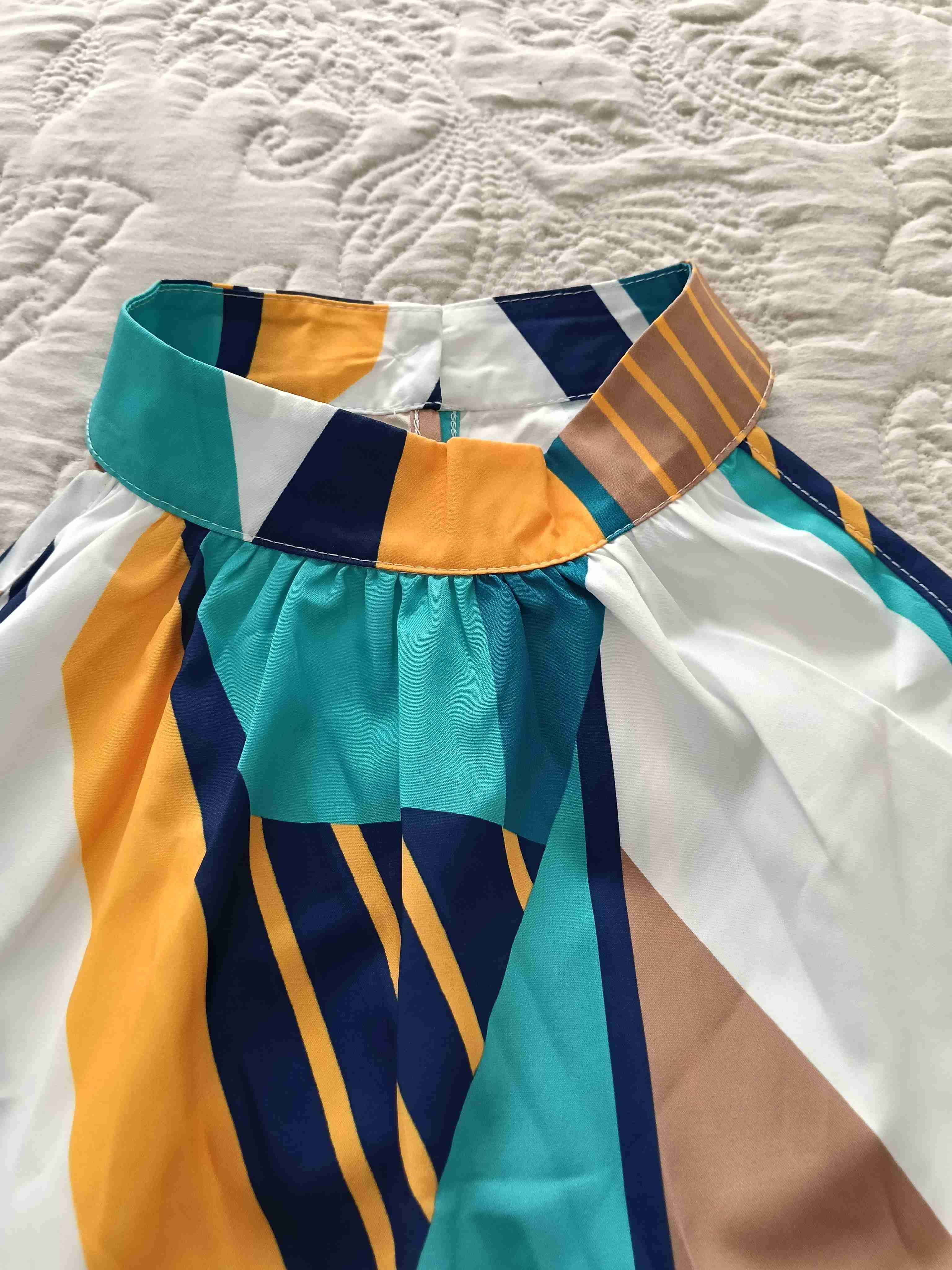 Vestido sin mangas estampado geométrico - miniatura 3