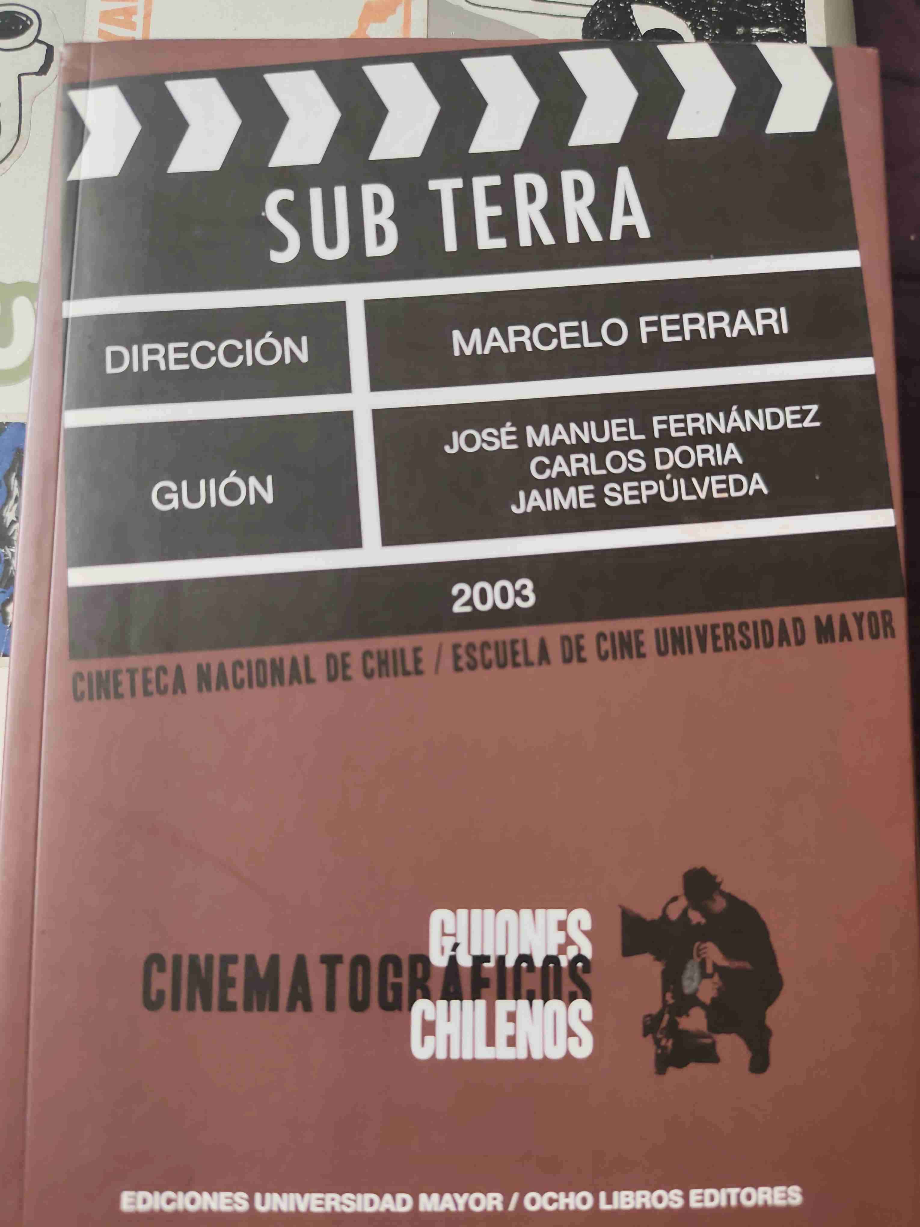 Libro 'Sub Terra' guion cinematográfico