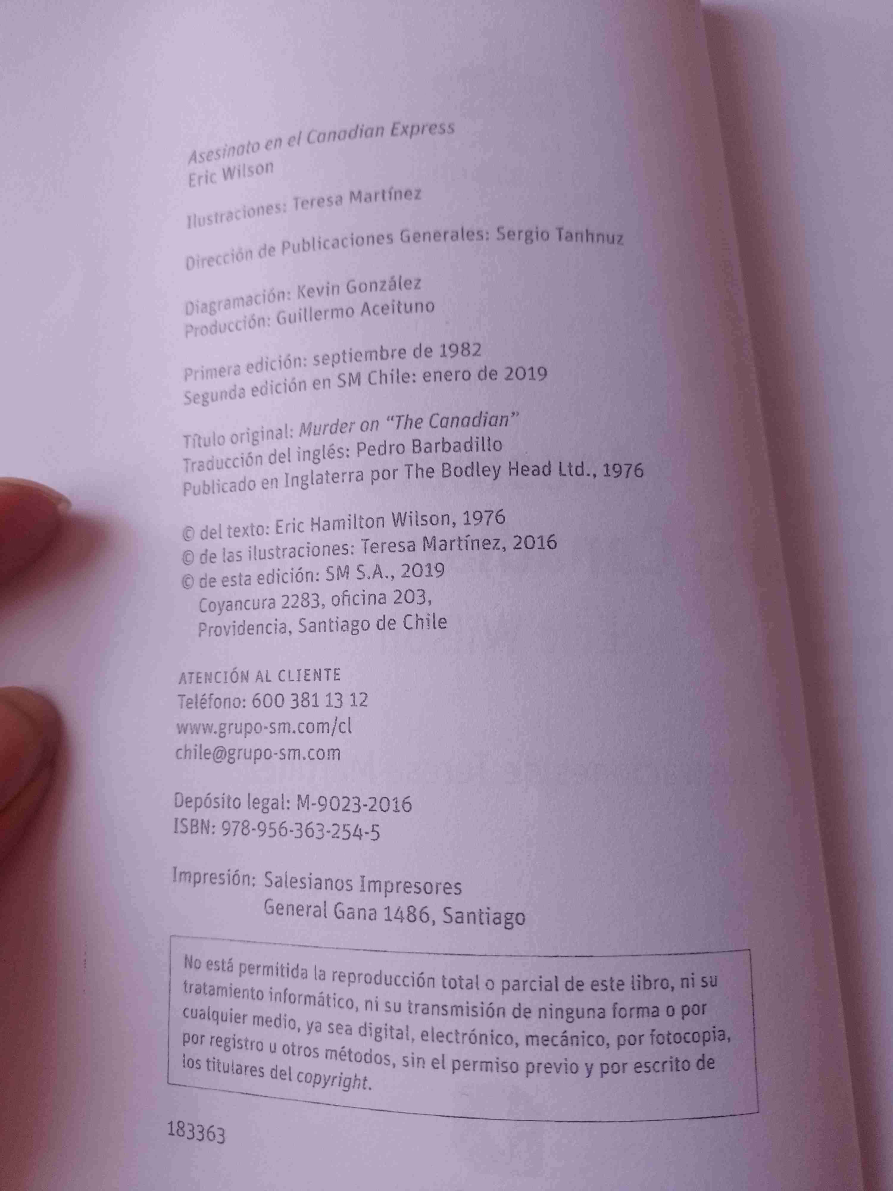 Libro 'Asesinato en el Canadian Express' - miniatura 2