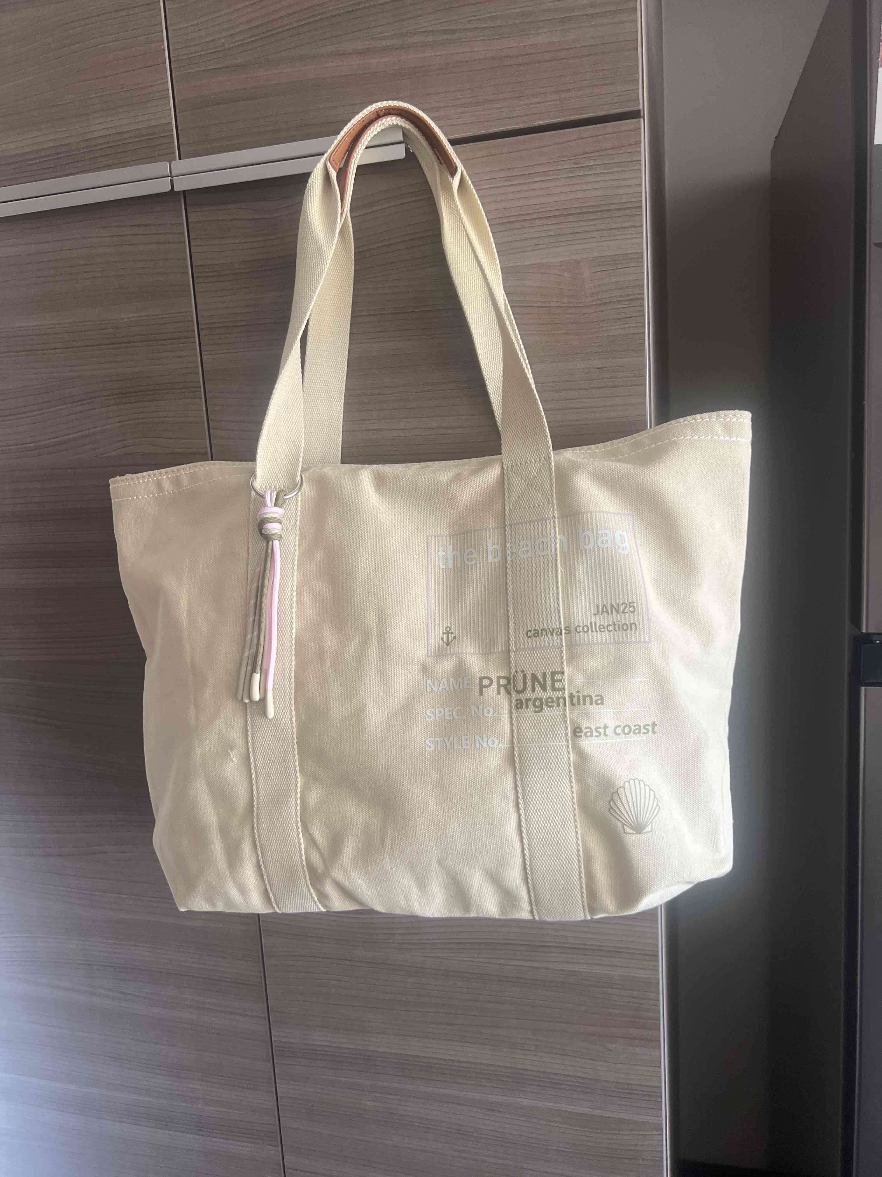 Bolso tote beige grande