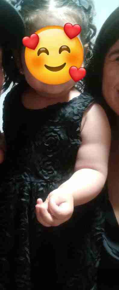 Vestido formal negro de niña talla 4 - miniatura 2