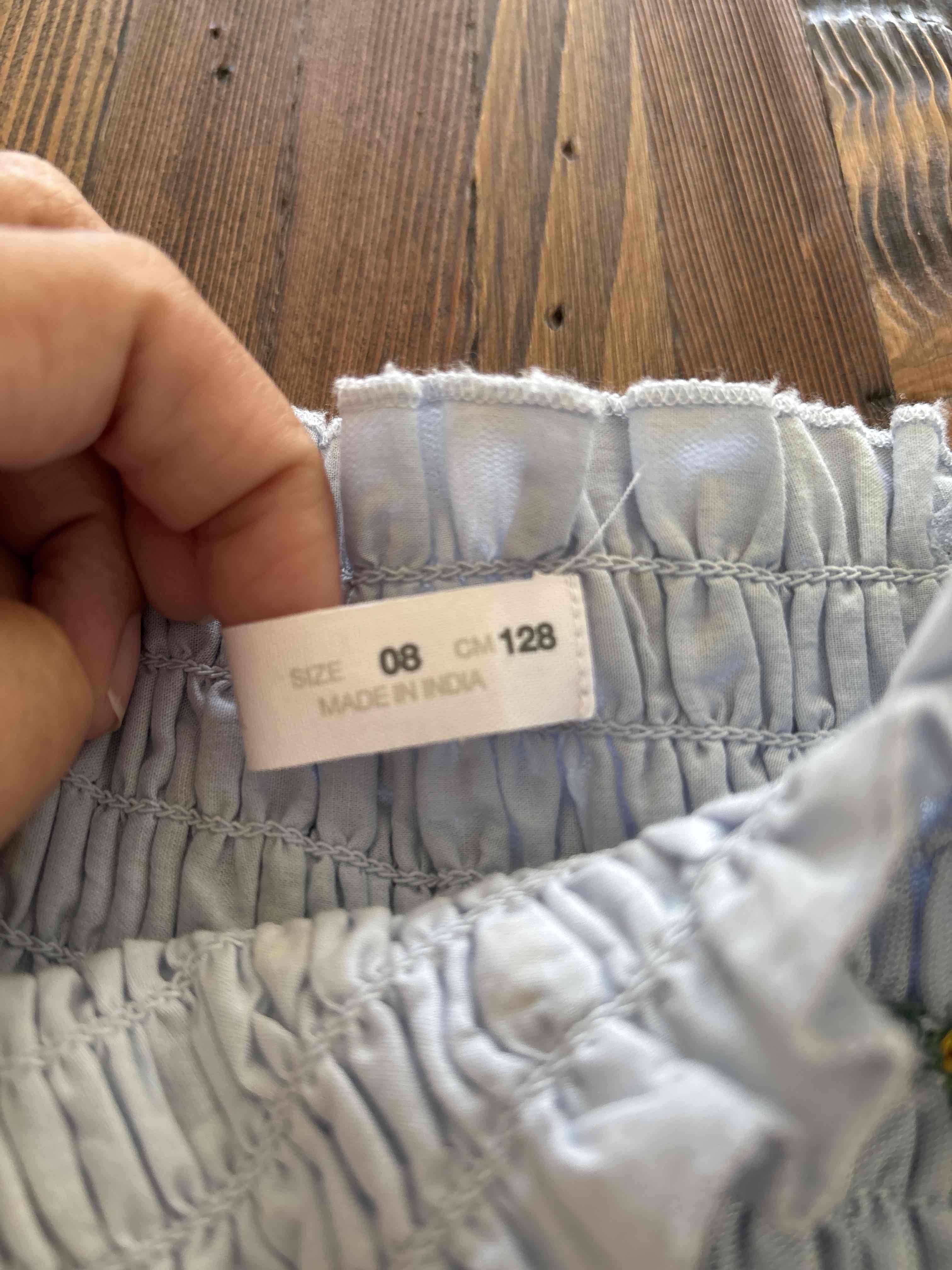 Vestido floral blanco niña - miniatura 3