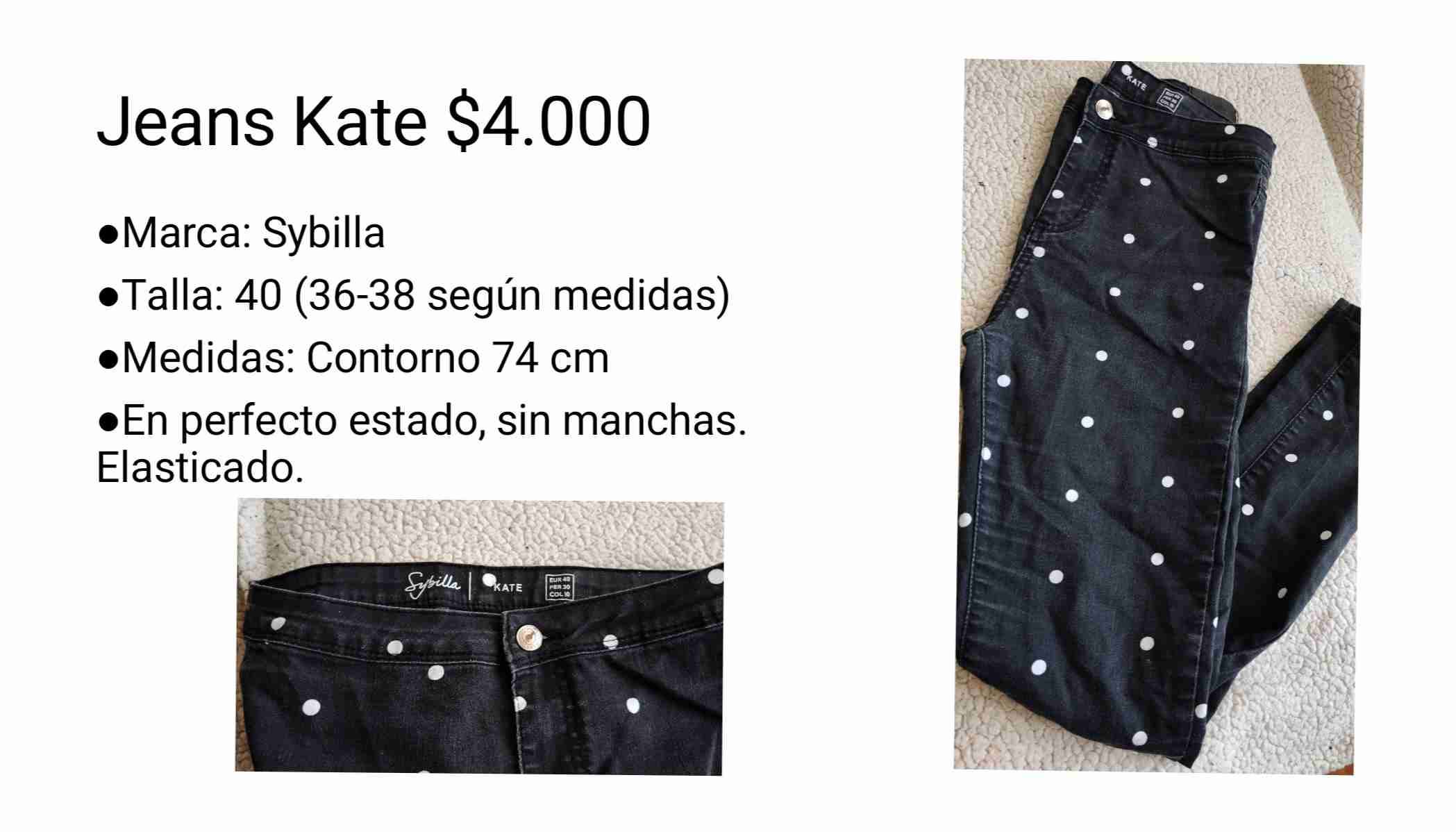Jeans Kate negros con puntos