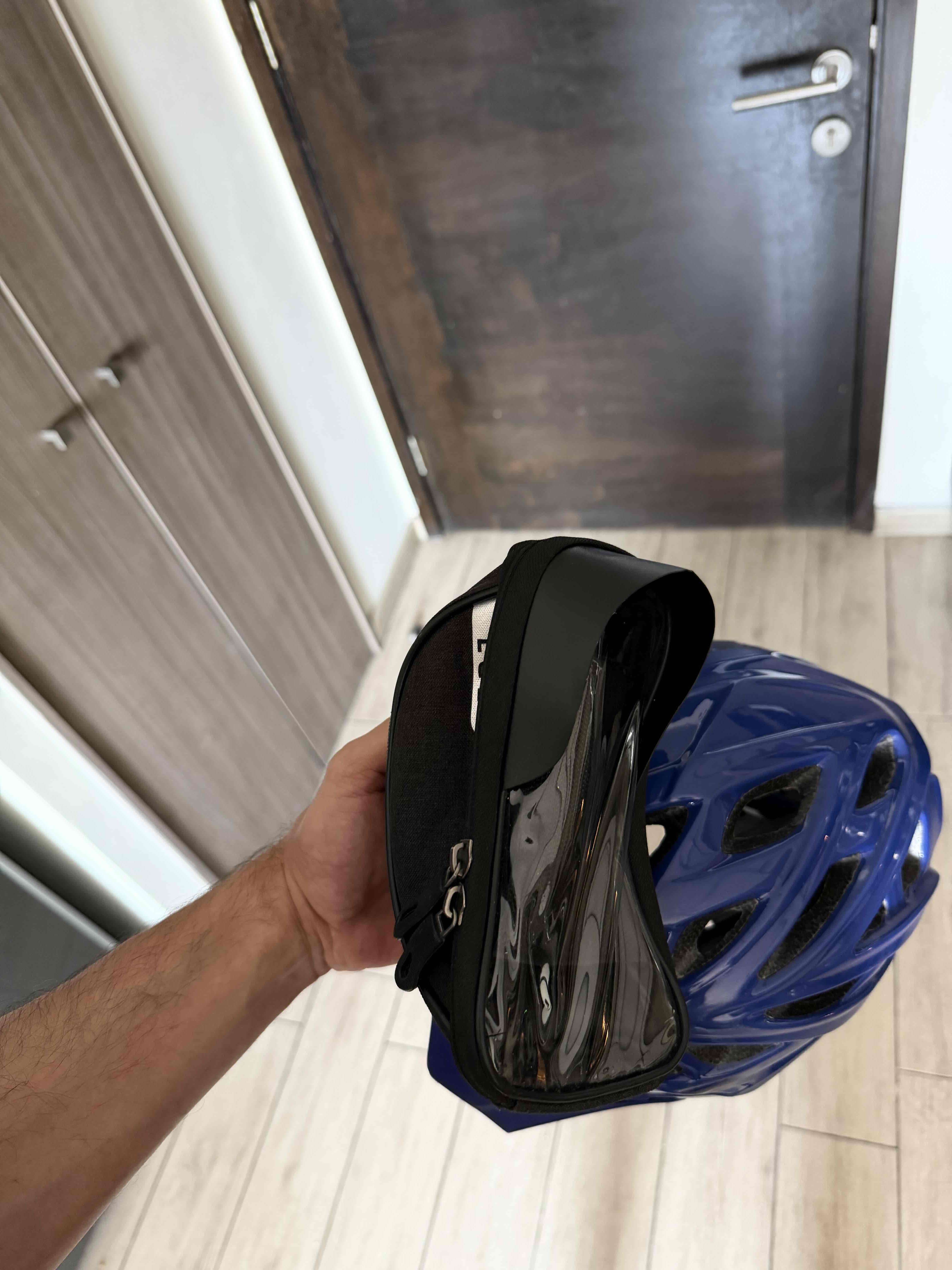 Casco de bicicleta azul - miniatura 4