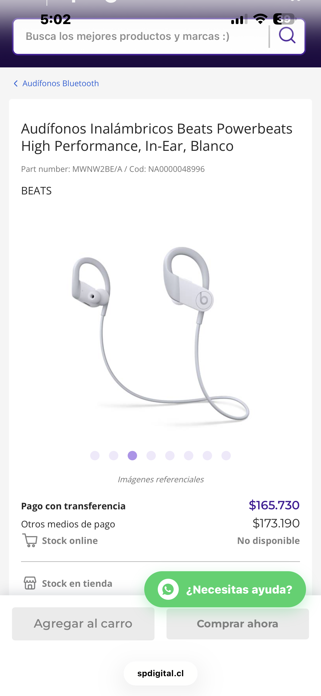 Audífonos Inalámbricos Beats Blanco