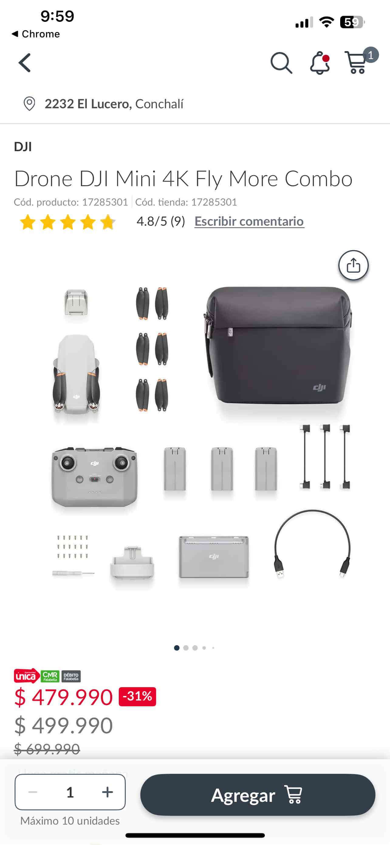 Drone DJI Mini 2 4K Combo