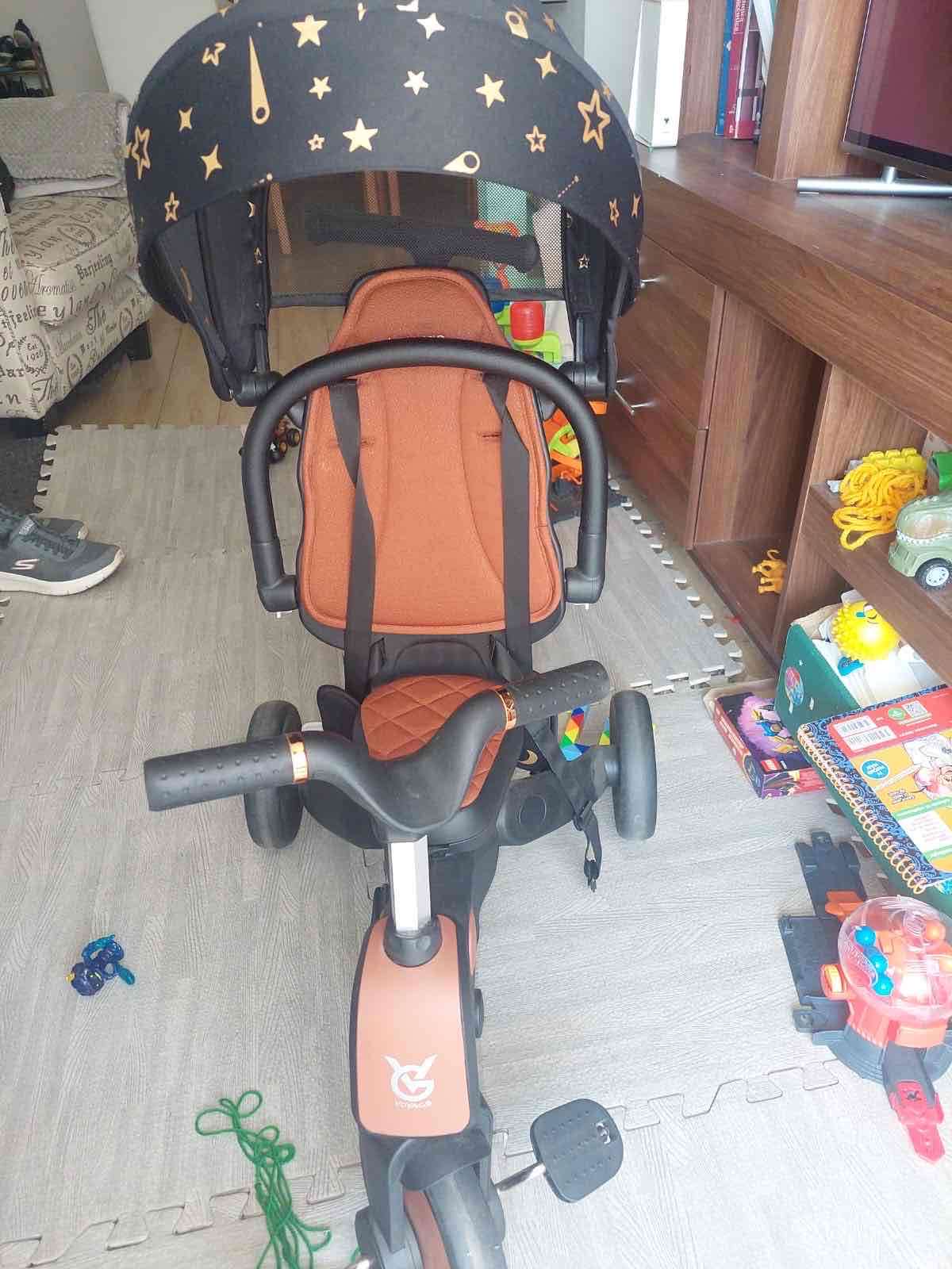 Triciclo para bebé con toldo - miniatura 2