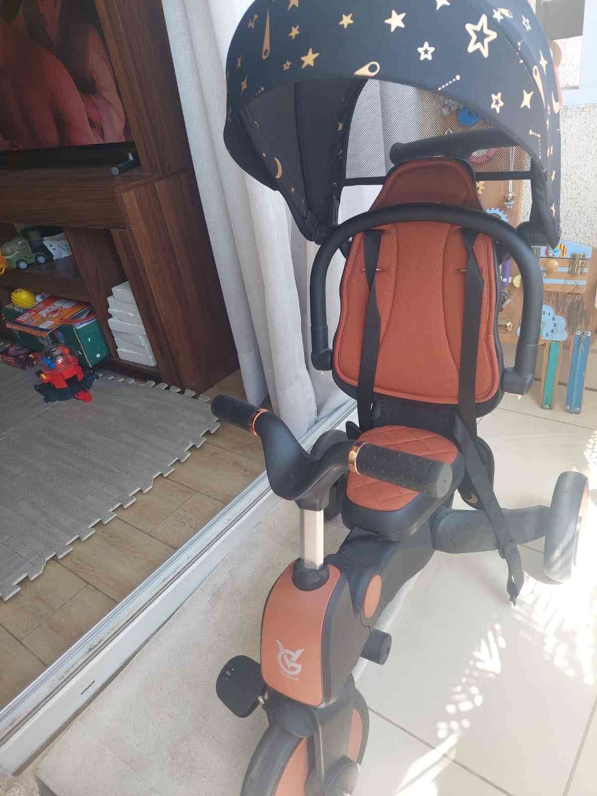 Triciclo para bebé con toldo - miniatura 4