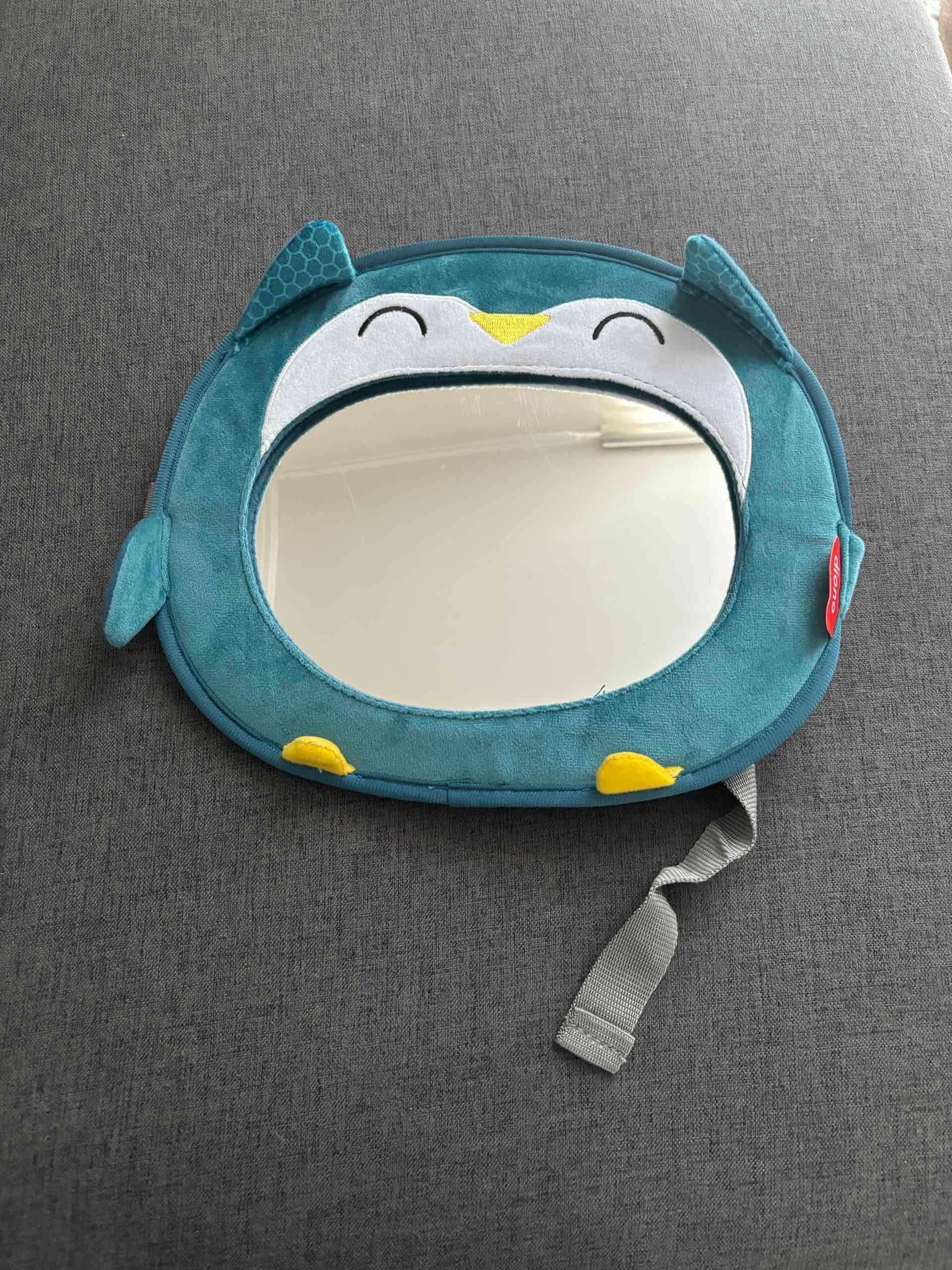 Espejo retrovisor de bebé azul