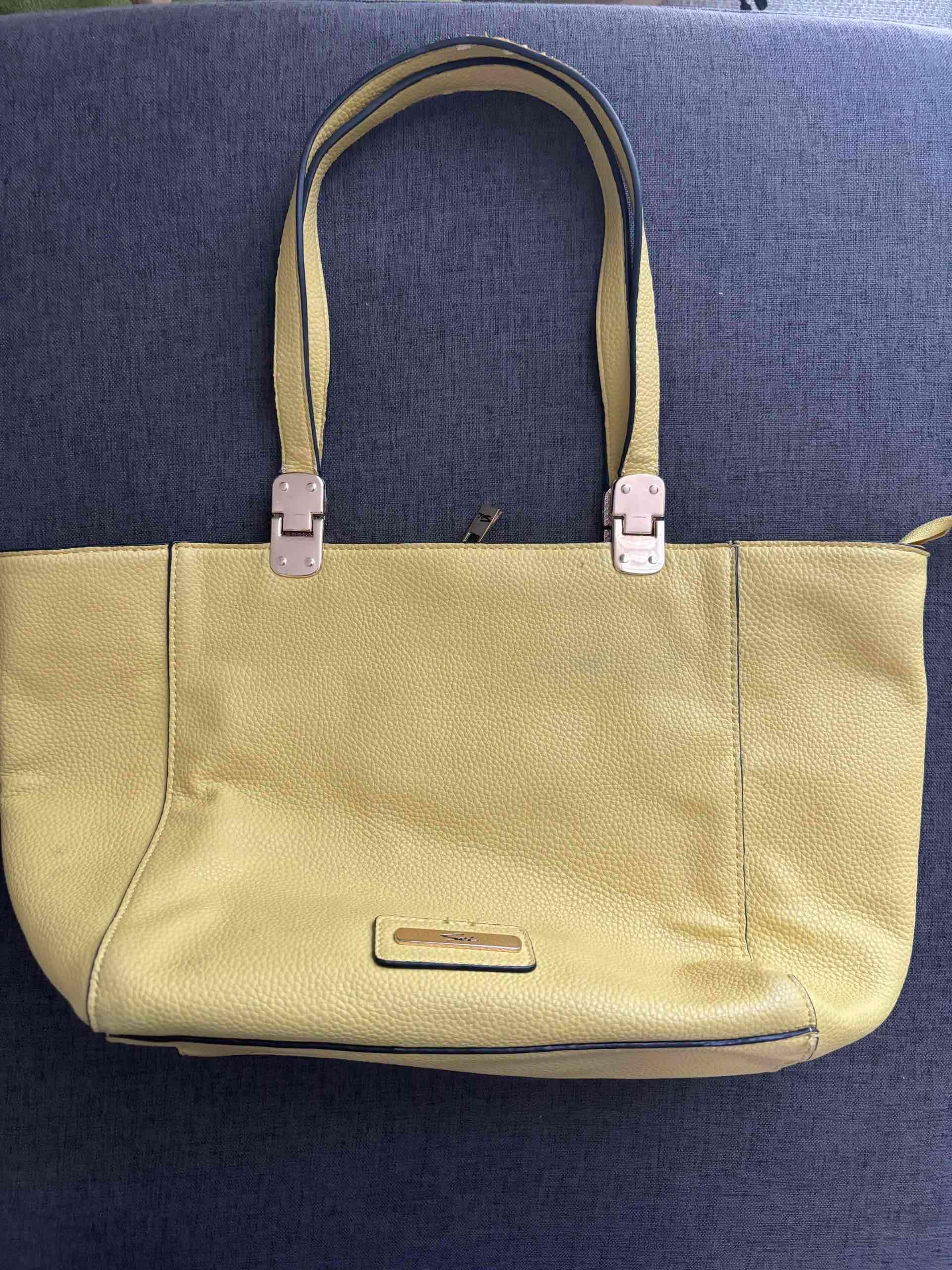 Cartera amarilla con asas largas - miniatura 2