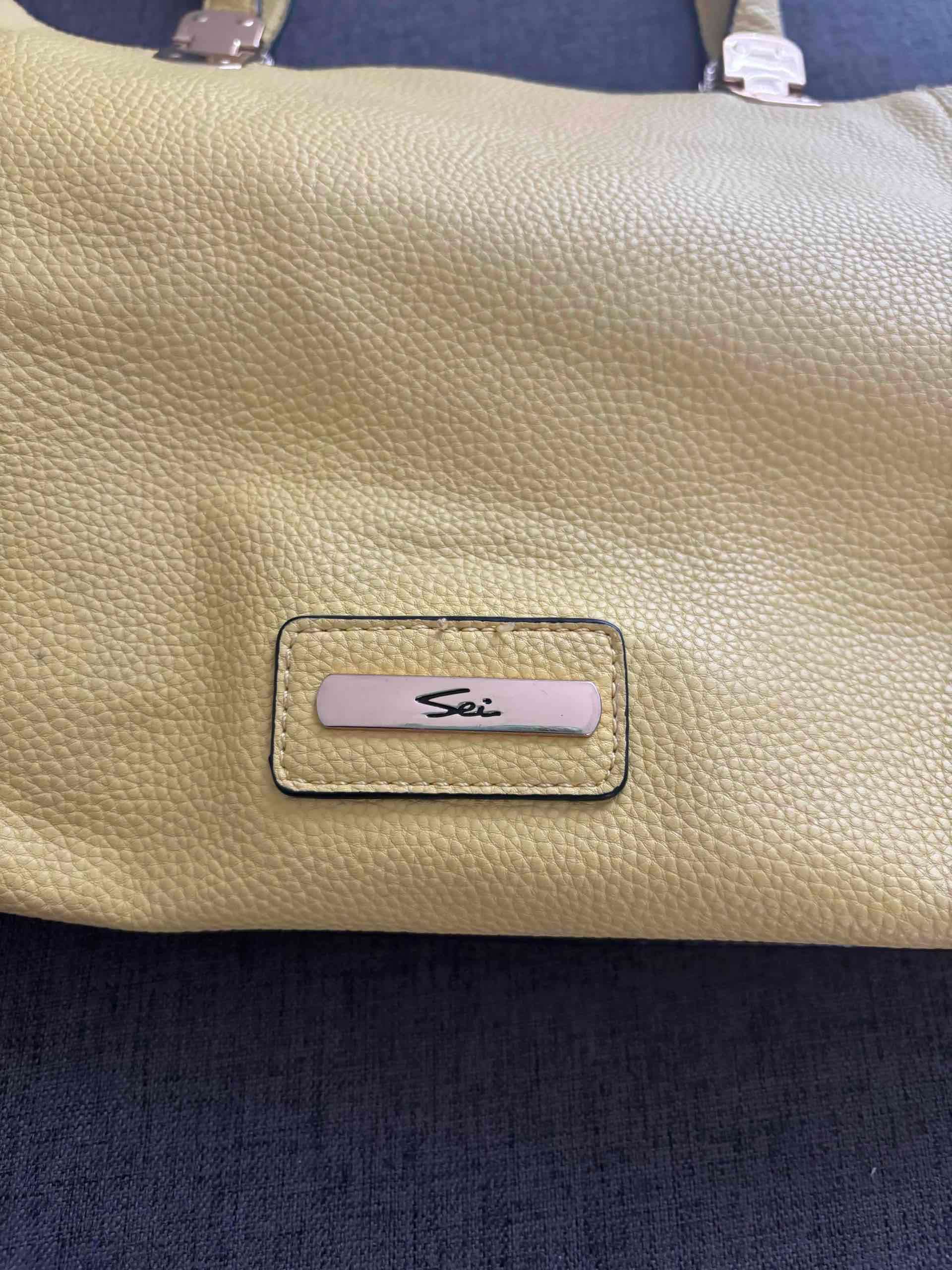 Cartera amarilla con asas largas - miniatura 3