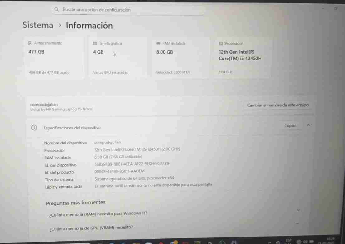 Notebook HP Victus gaming - miniatura 4