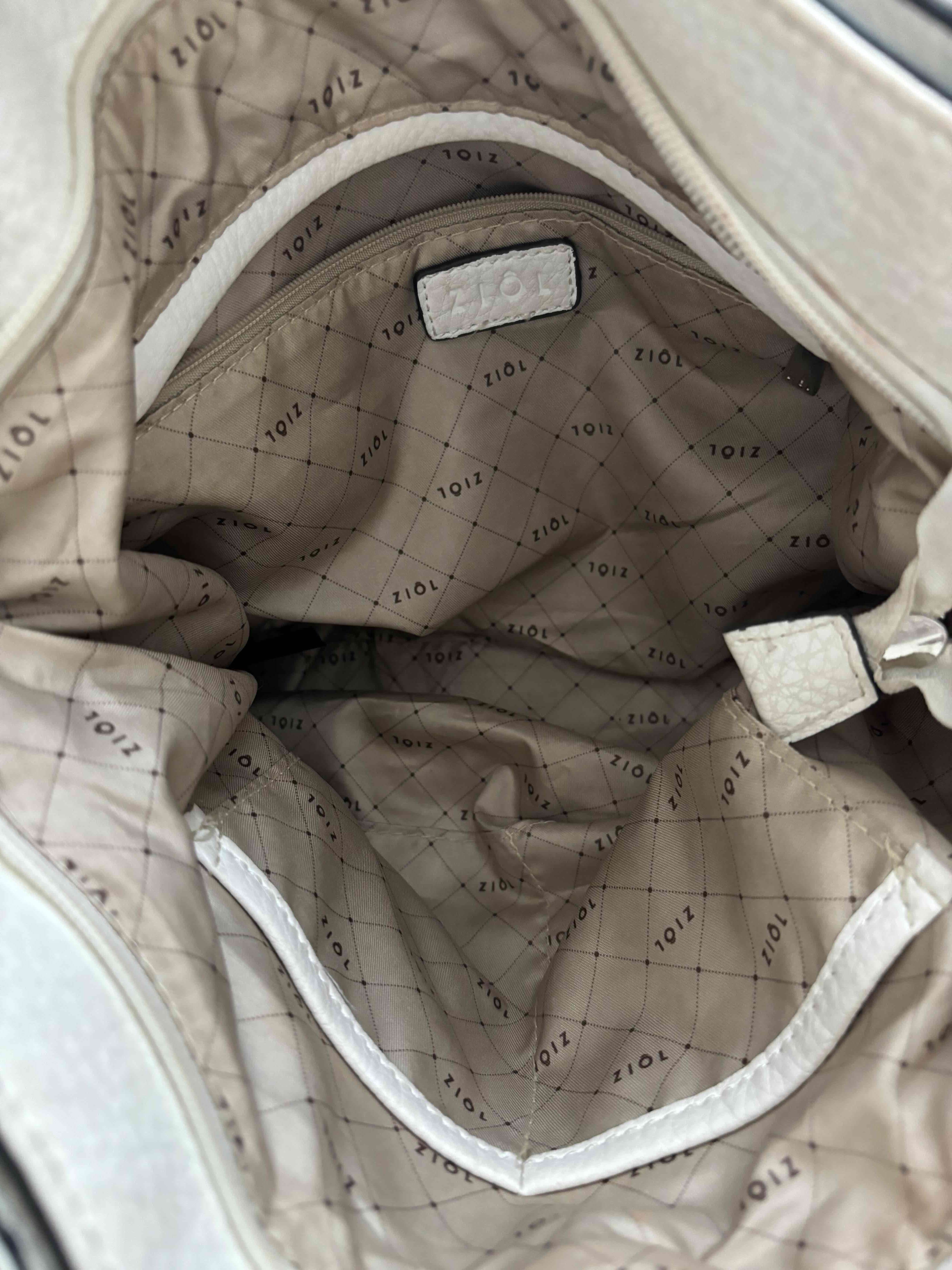 Cartera blanca Ziol con detalles - miniatura 2