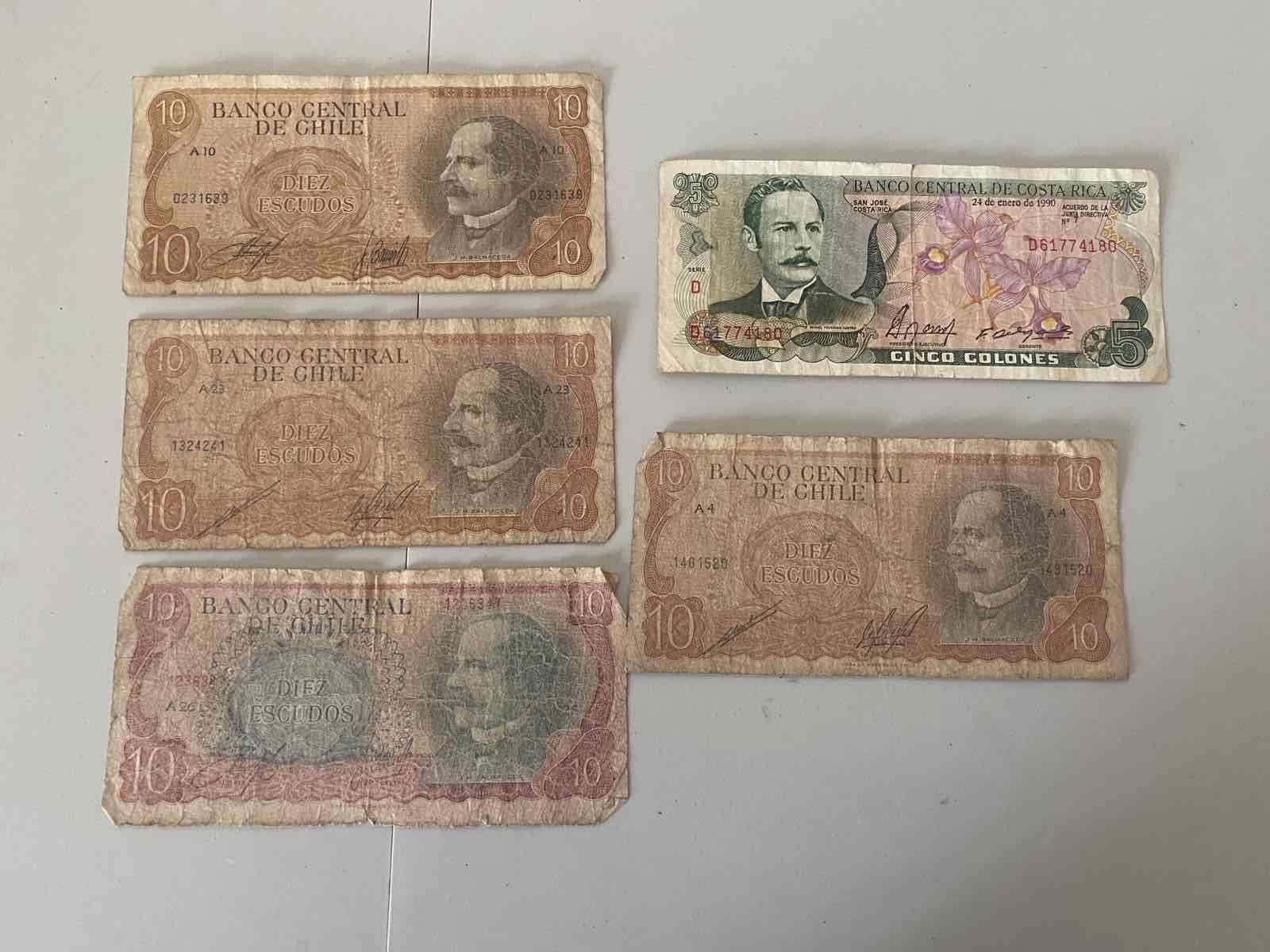 Billetes antiguos de colección