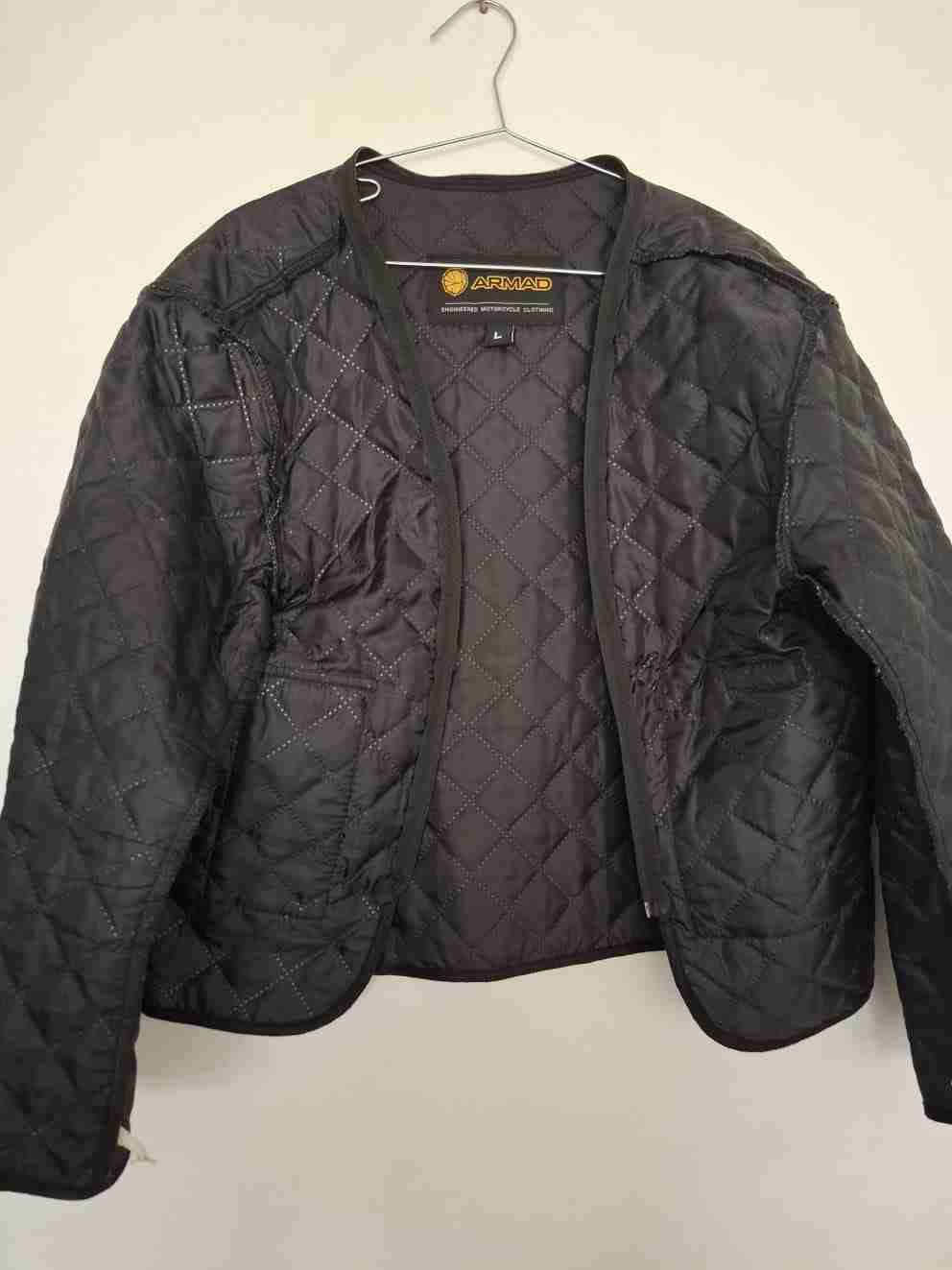 Chaqueta de moto Armad negra y amarilla - miniatura 4