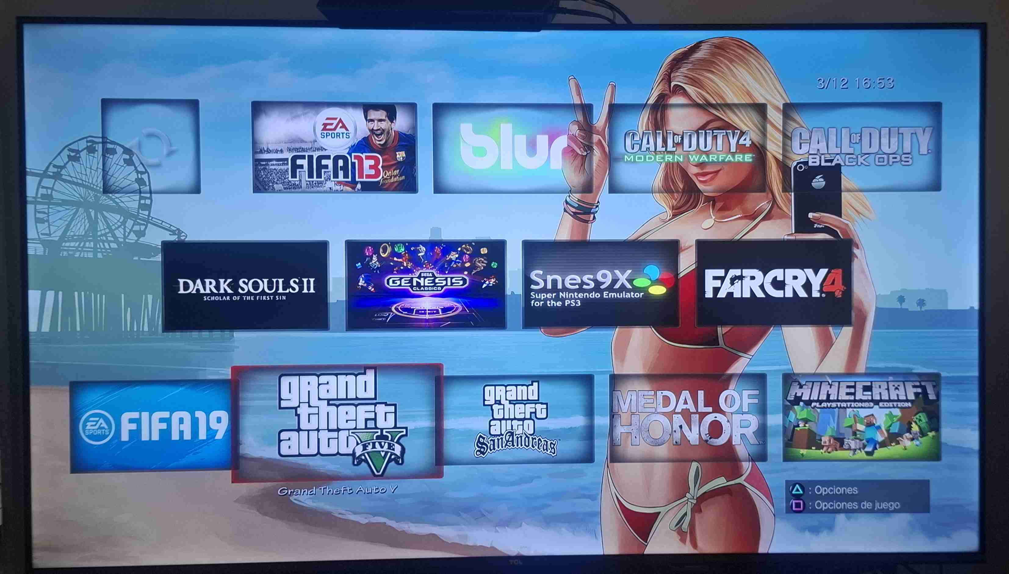 Consola PS3 desbloqueada con 2 controles - miniatura 3