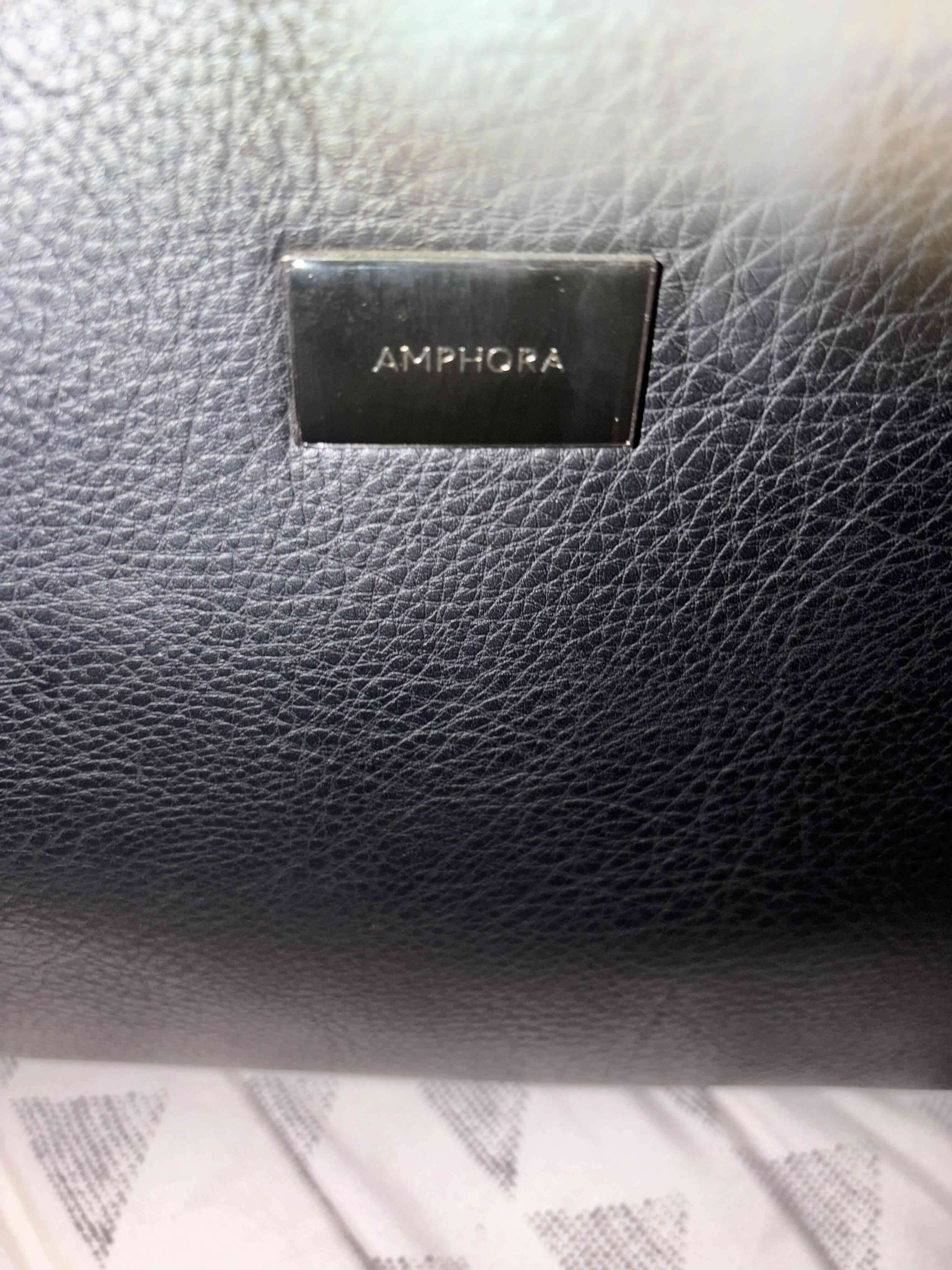 Cartera Tote Porta Notebook Rachel Negro  Amphora