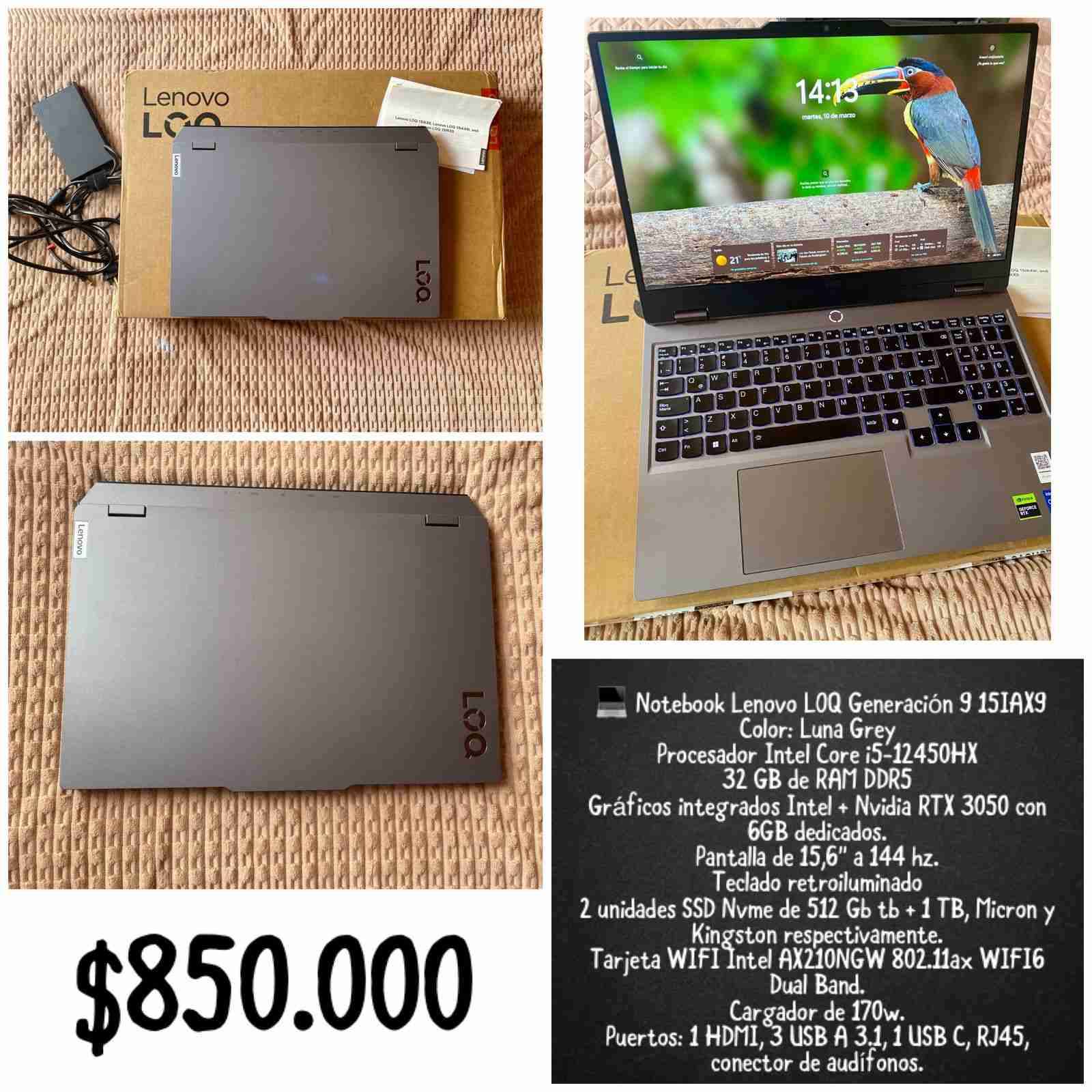 Notebook Lenovo LOQ generación 9